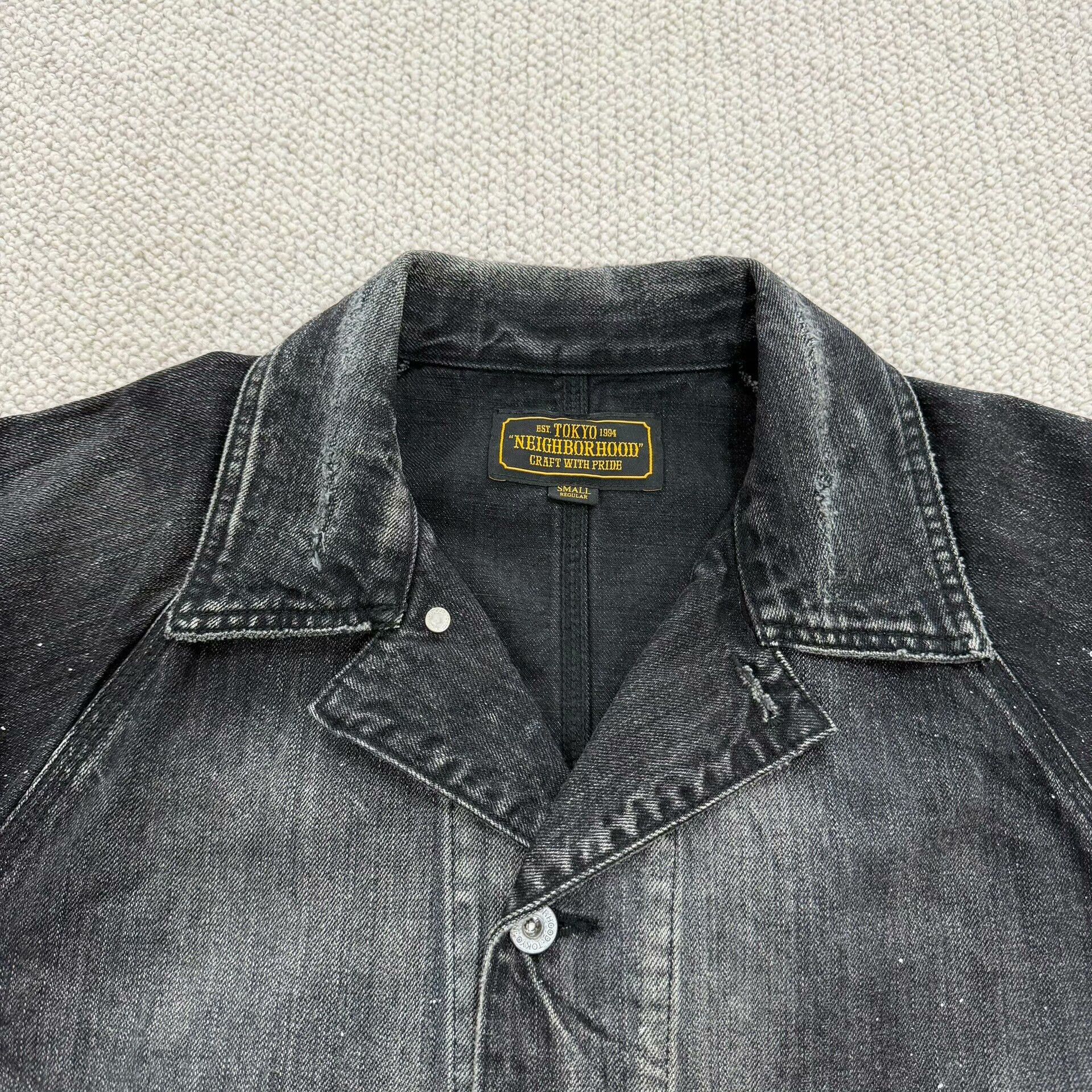 Neighborhood neighborhood scc coverall black denim jacket Size US S / EU 44-46 / 1 - 4 Thumbnail