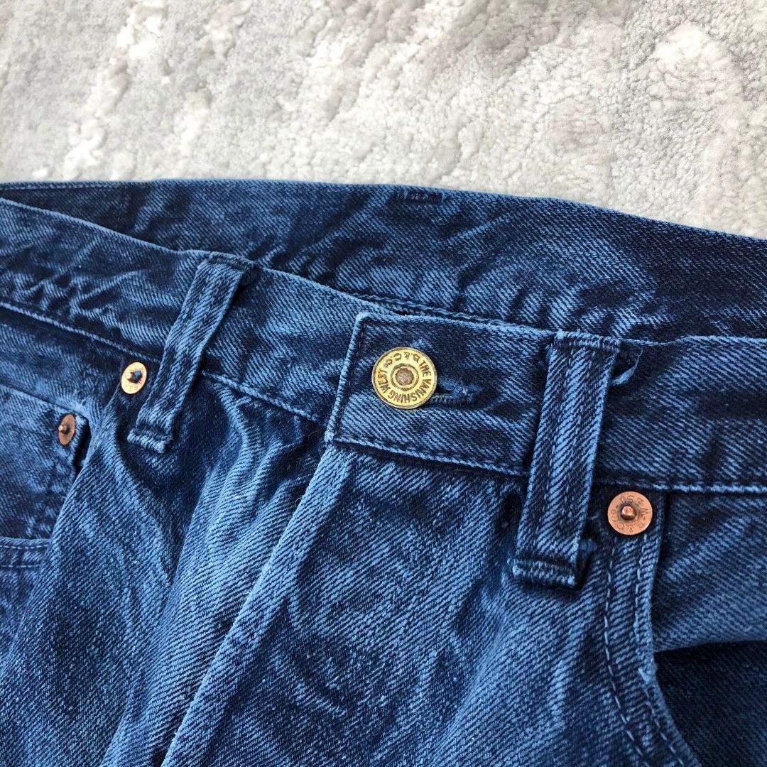 Freewheelers Freewheelers Blue Dyed Vintage Denim Pants Size US 32 / EU 48 - 5 Thumbnail
