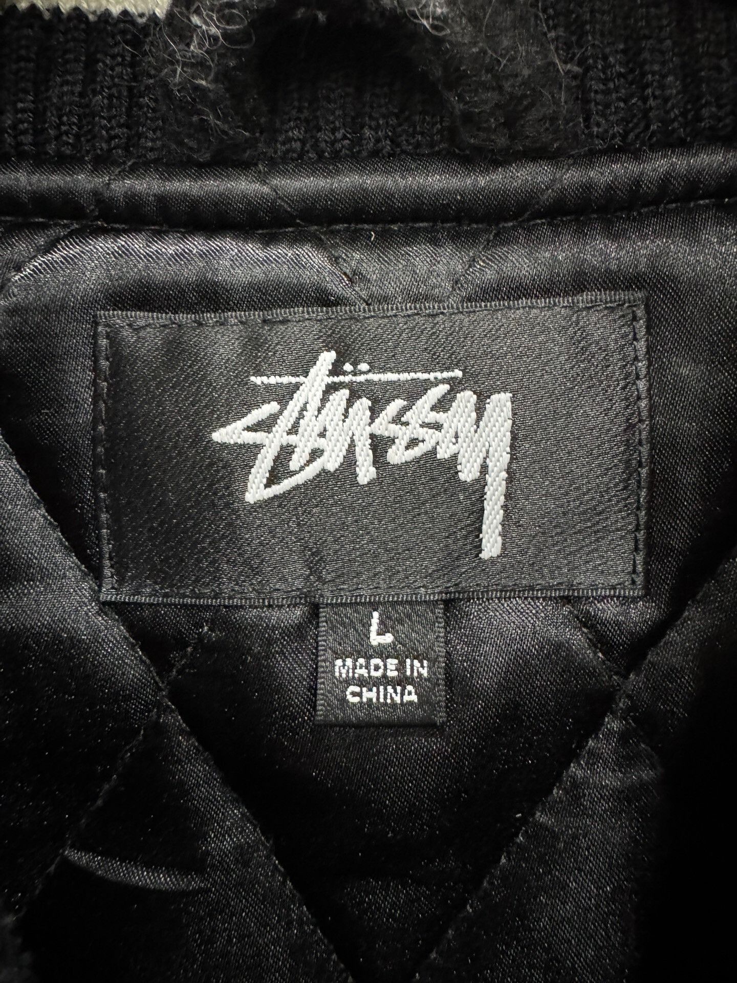Stussy stussy wool embroidered bomber jacket size L Size US L / EU 52-54 / 3 - 7 Thumbnail