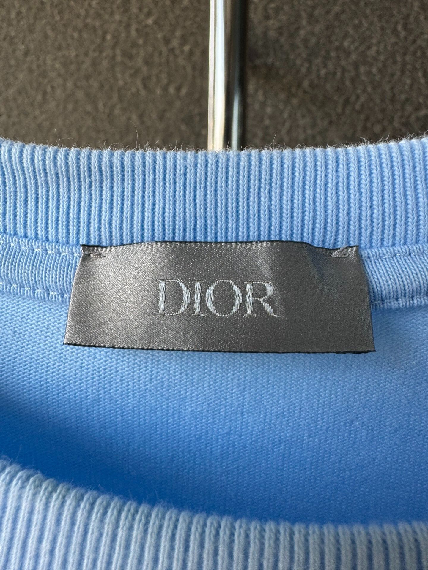 Dior Dior Embroidered Blue Short Sleeve Shirt Size US M / EU 48-50 / 2 - 7 Thumbnail