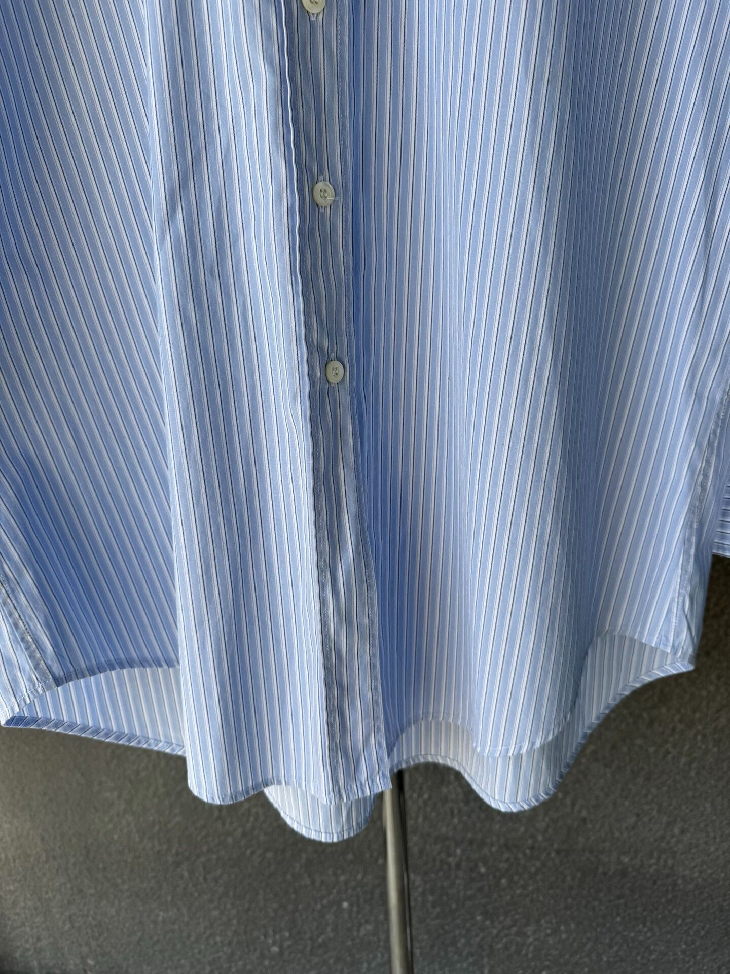 Miu Miu Miu Miu Embroidered Blue Striped Shirt Size M / US 6-8 / IT 42-44 - 4 Thumbnail