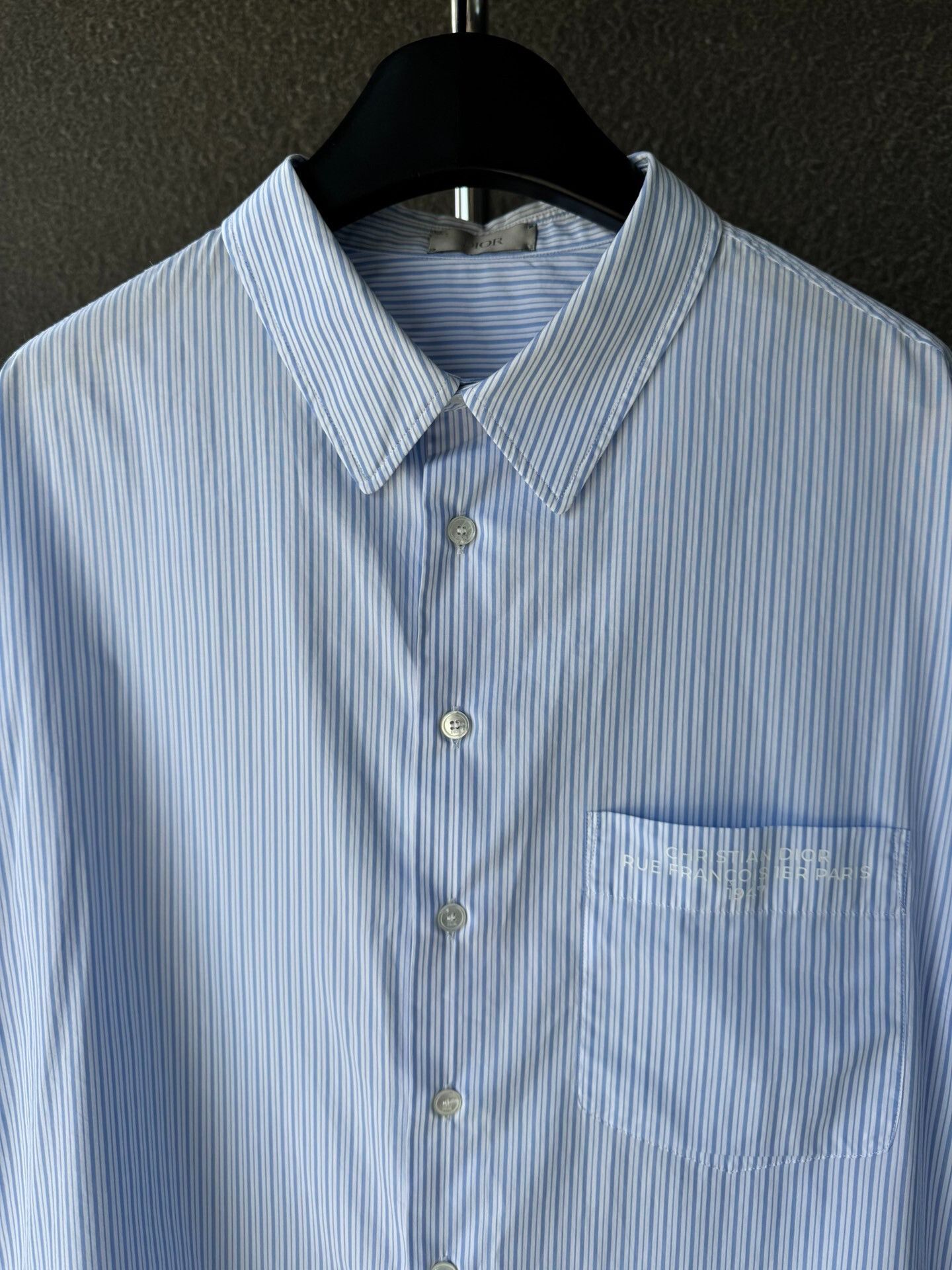 Dior Dior Striped Loose Long Sleeve Shirt Size US M / EU 48-50 / 2 - 3 Thumbnail