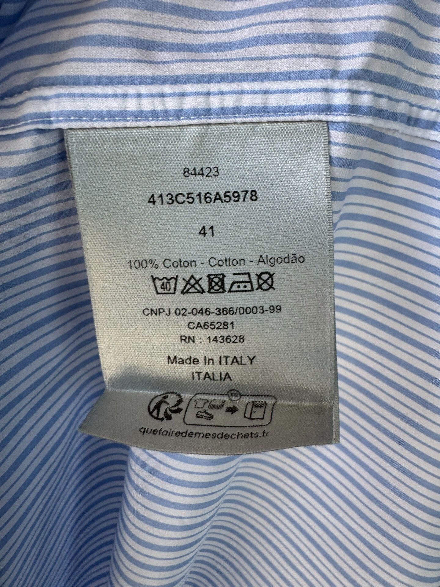 Dior Dior Striped Loose Long Sleeve Shirt Size US M / EU 48-50 / 2 - 8 Thumbnail