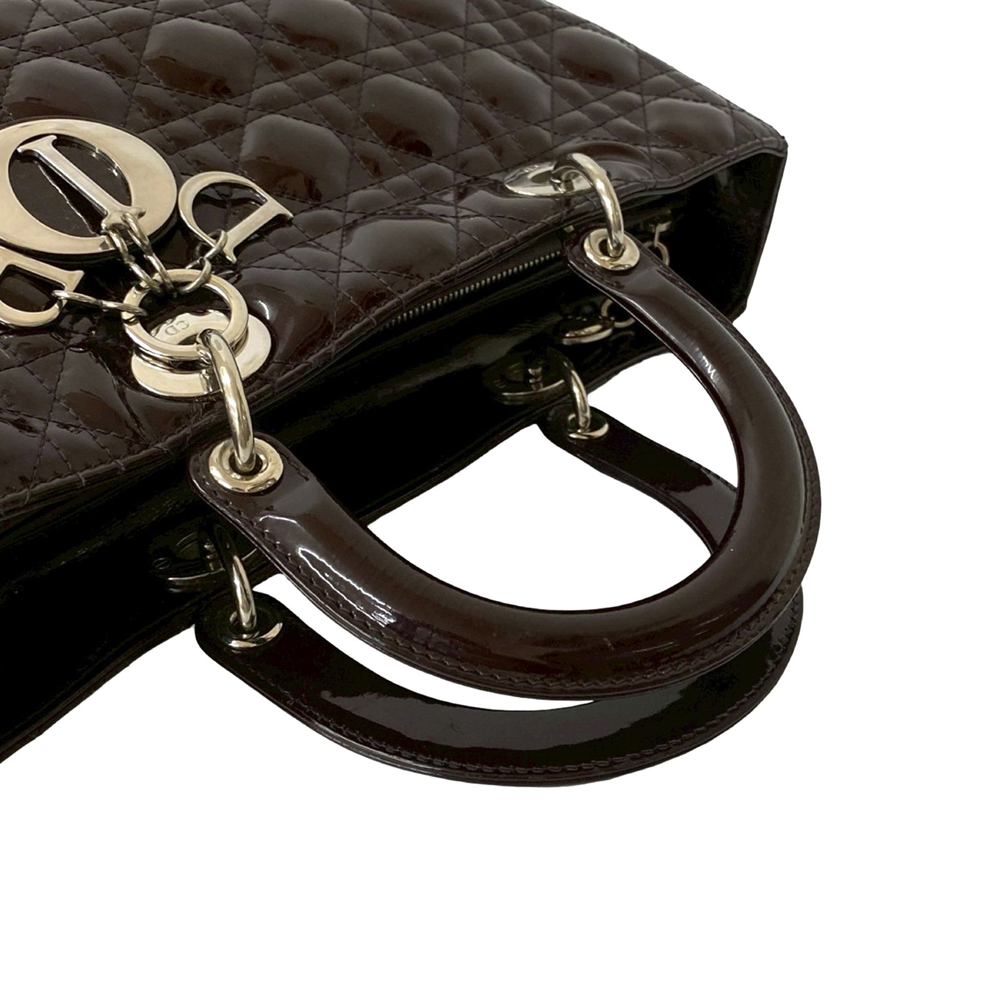 Dior Dior Large Patent Cannage Lady Dior Size ONE SIZE - 9 Thumbnail