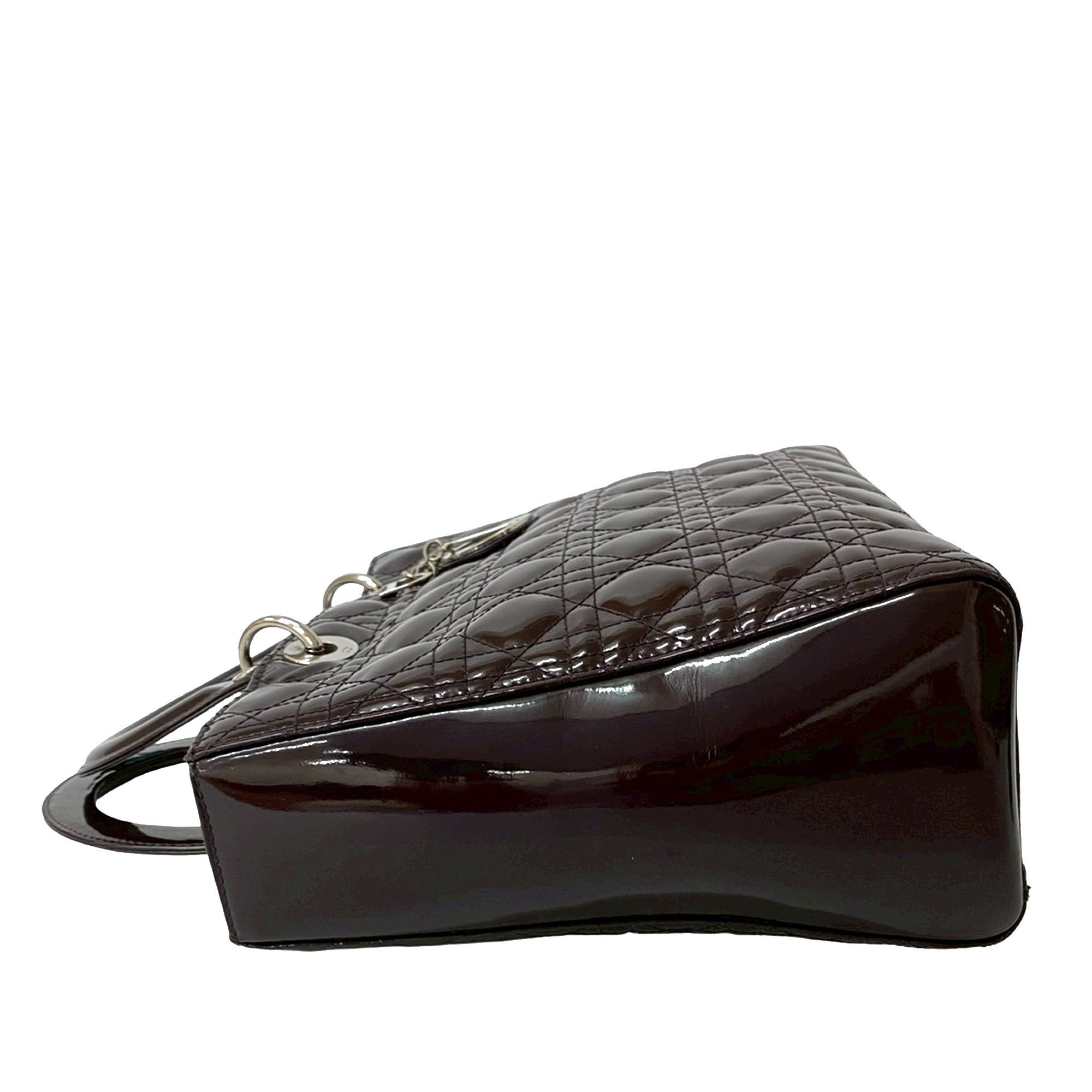 Dior Dior Large Patent Cannage Lady Dior Size ONE SIZE - 7 Thumbnail