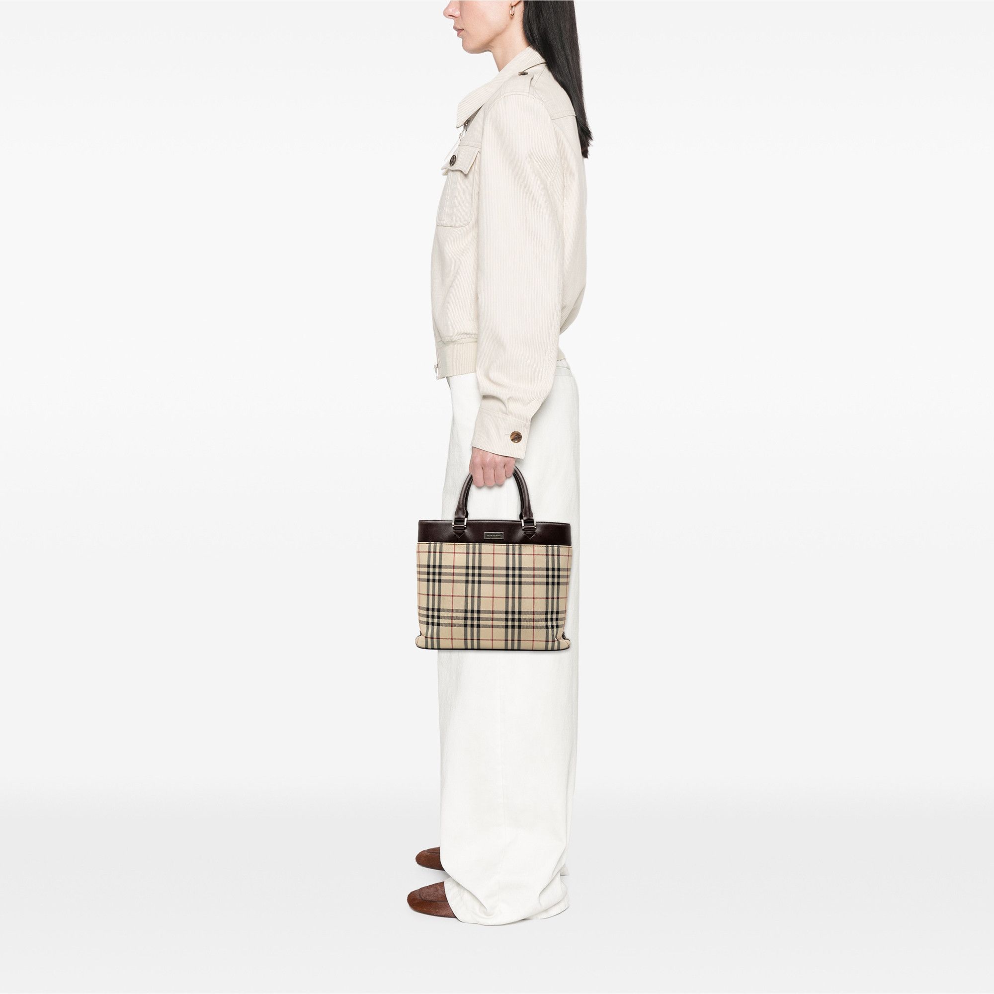 Burberry Burberry House Check Canvas Tote Size ONE SIZE - 8 Thumbnail