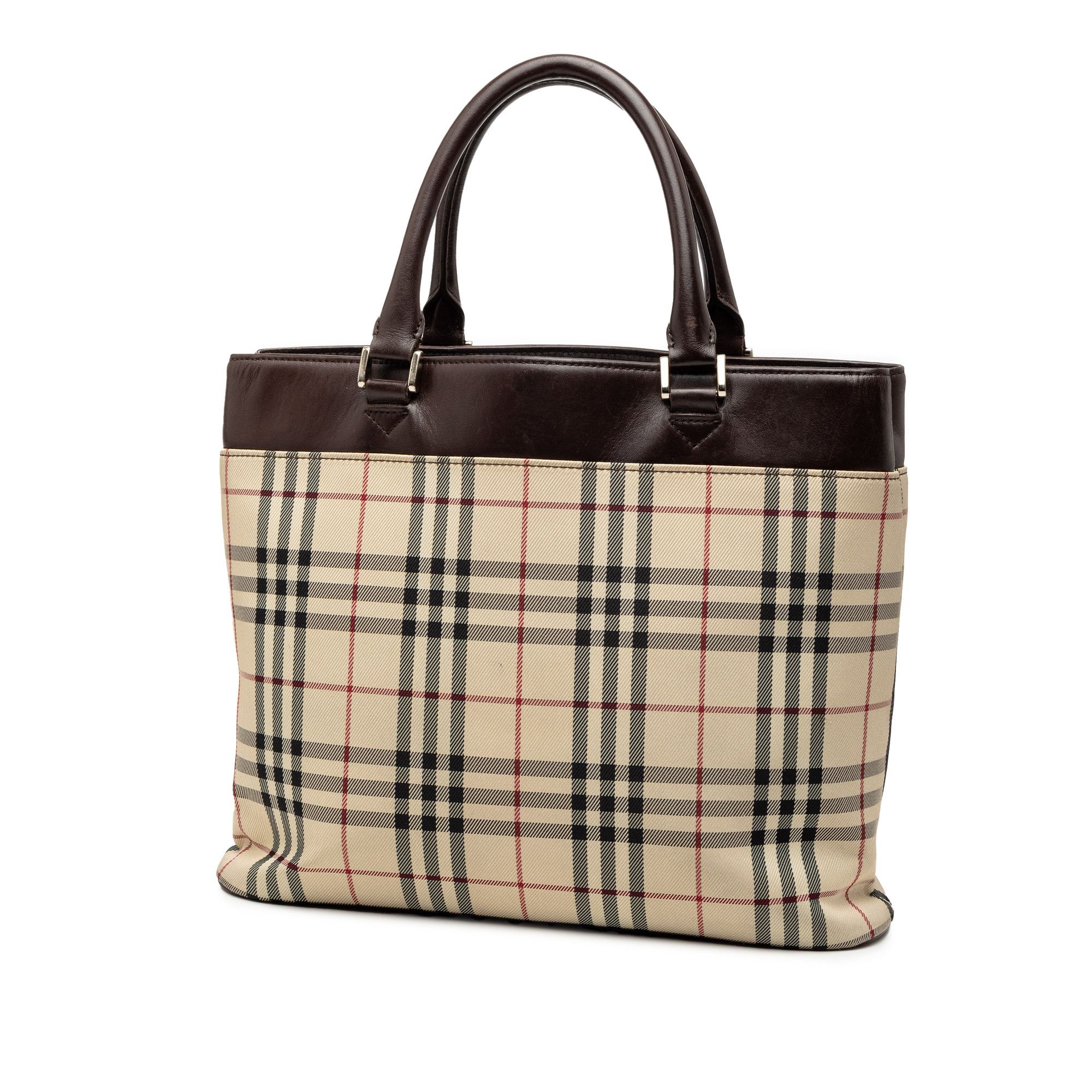 Burberry Burberry House Check Canvas Tote Size ONE SIZE - 2 Thumbnail