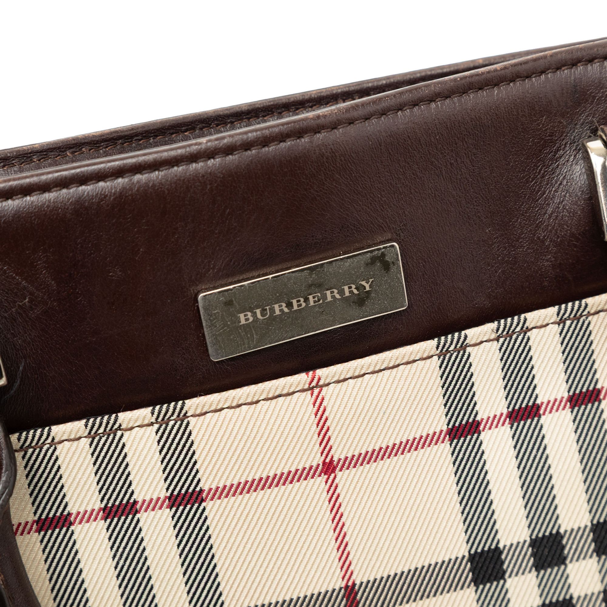 Burberry Burberry House Check Canvas Tote Size ONE SIZE - 7 Thumbnail