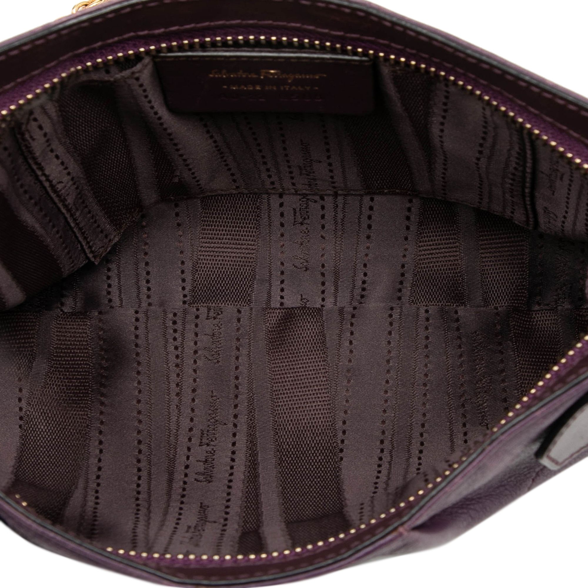 Salvatore Ferragamo Salvatore Ferragamo Leather Gancini Chain Crossbody Size ONE SIZE - 4 Thumbnail