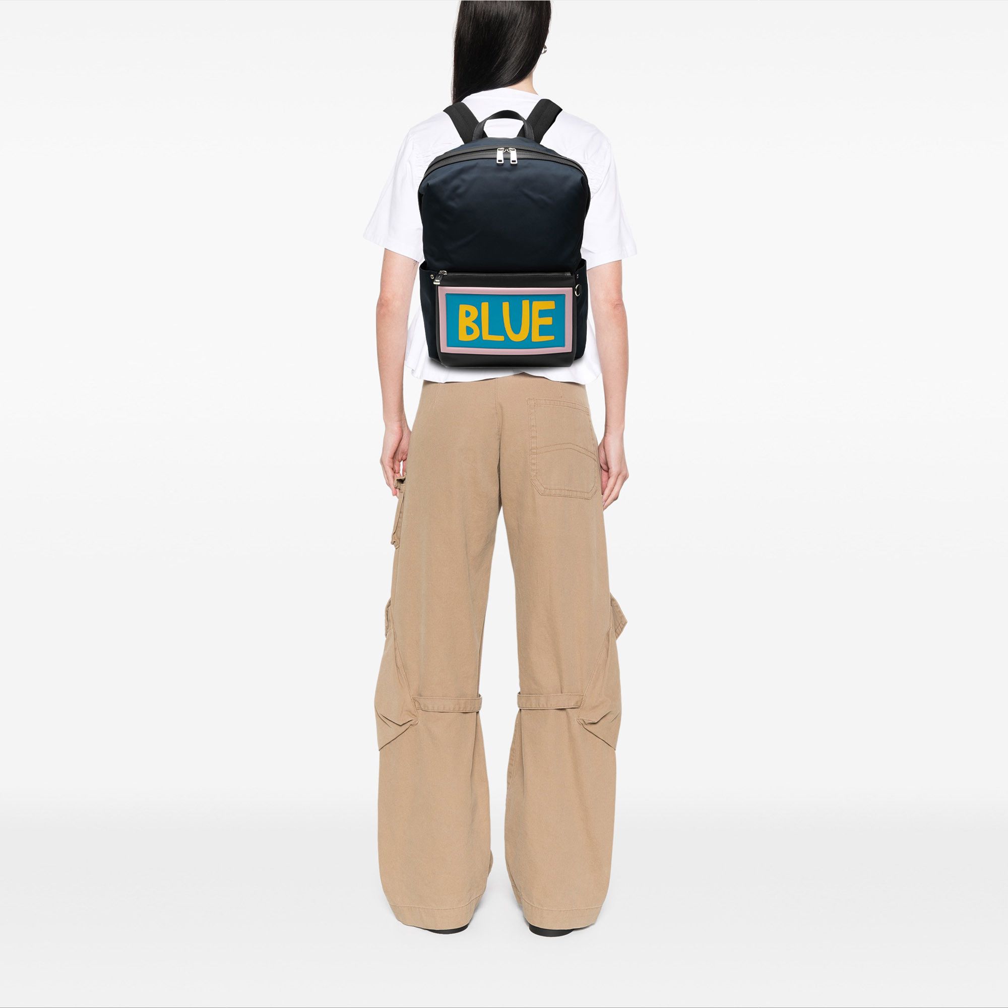 Fendi Fendi Nylon Vocabulary Blue Backpack Size ONE SIZE - 7 Thumbnail