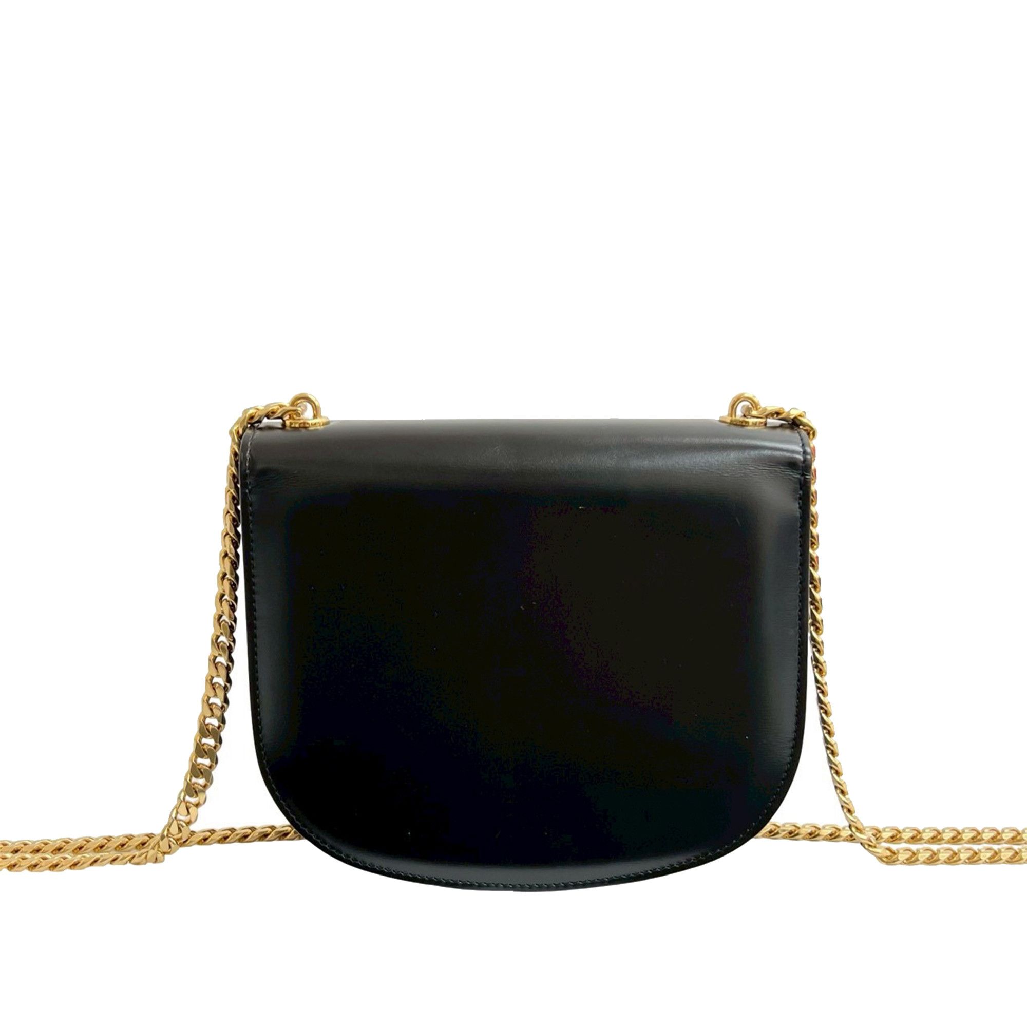 Celine Celine Teen Shiny Calfskin Triomphe Besace Clea Chain Crossbody Size ONE SIZE - 2 Thumbnail