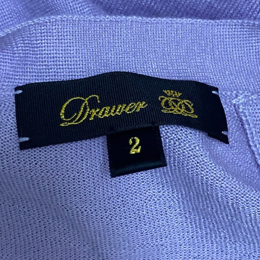 Other Other Drawer 18G Cashmere Silk Rib Crewneck Knit Others Tops 6513-106-0837 DUTY FREE for USA Size ONE SIZE - 4 Thumbnail