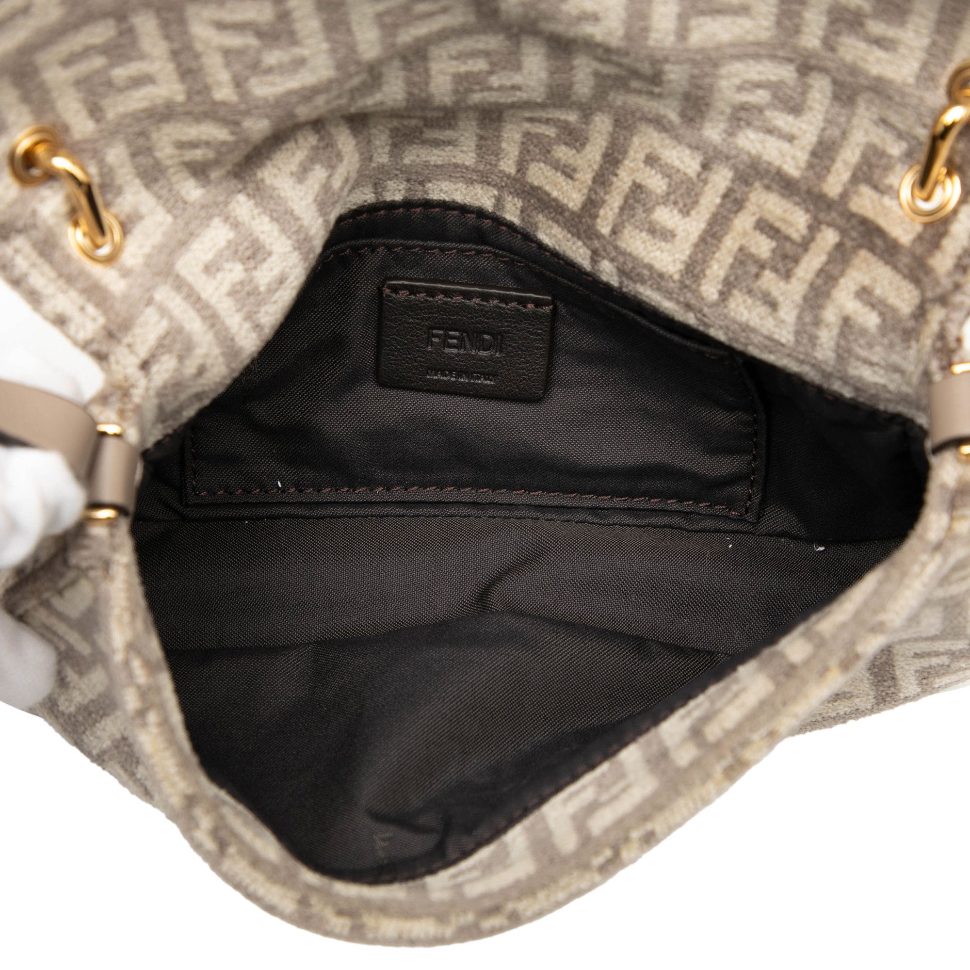 Fendi Fendi Zucchino Velvet Baguette Phone Pouch Satchel Size ONE SIZE - 4 Thumbnail