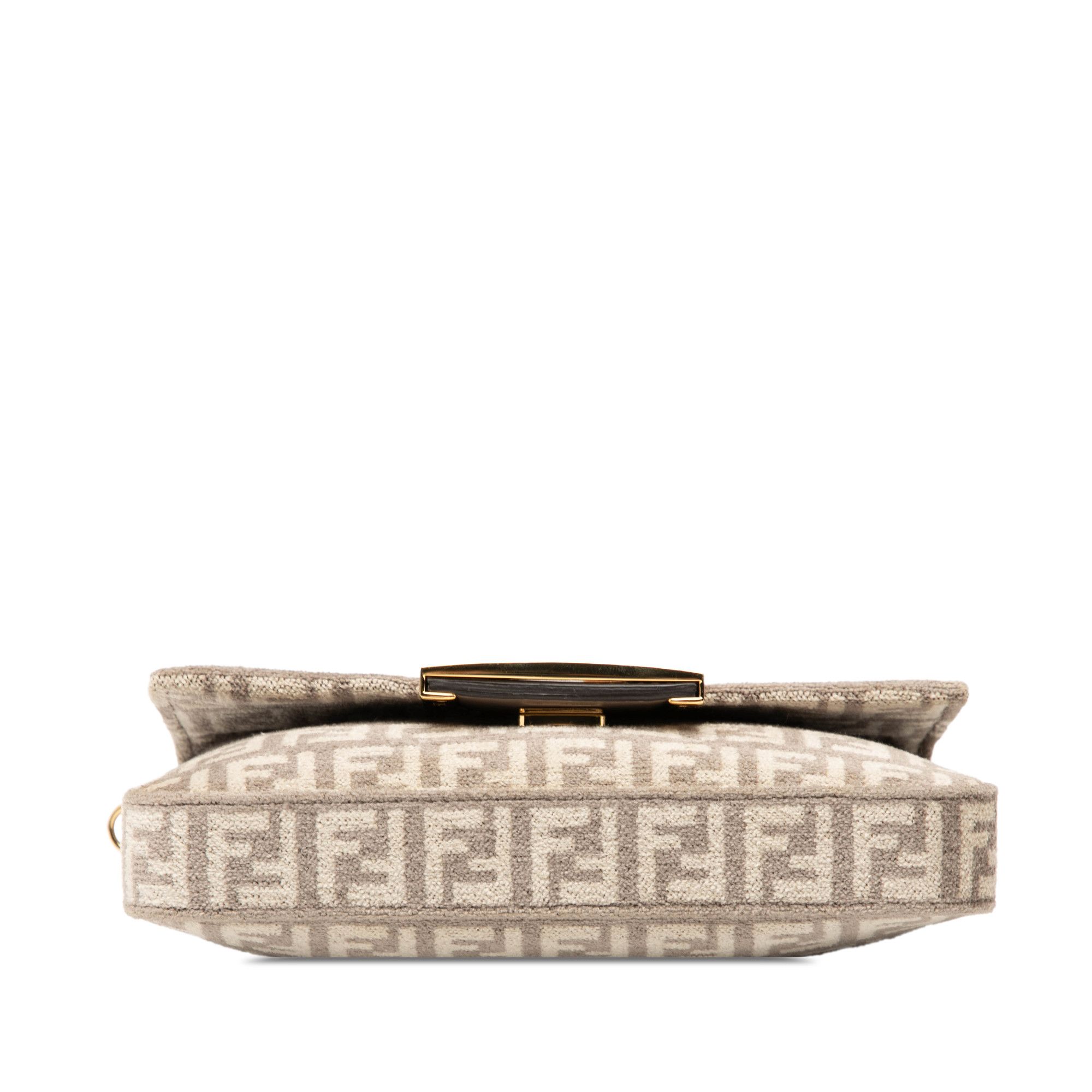 Fendi Fendi Zucchino Velvet Baguette Phone Pouch Satchel Size ONE SIZE - 3 Thumbnail
