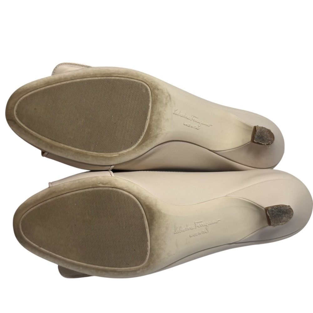 Salvatore Ferragamo Salvatore Ferragamo Salvatore Ferragamo Leather Low Heel Pumps Leather Shoes DUTY FREE for USA Size ONE SIZE - 7 Thumbnail