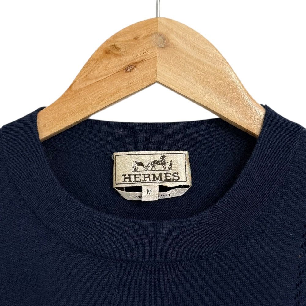 Hermes Hermes Hermès Saddle Stitch Knit T-shirt Others Tops DUTY FREE for USA Size ONE SIZE - 4 Thumbnail