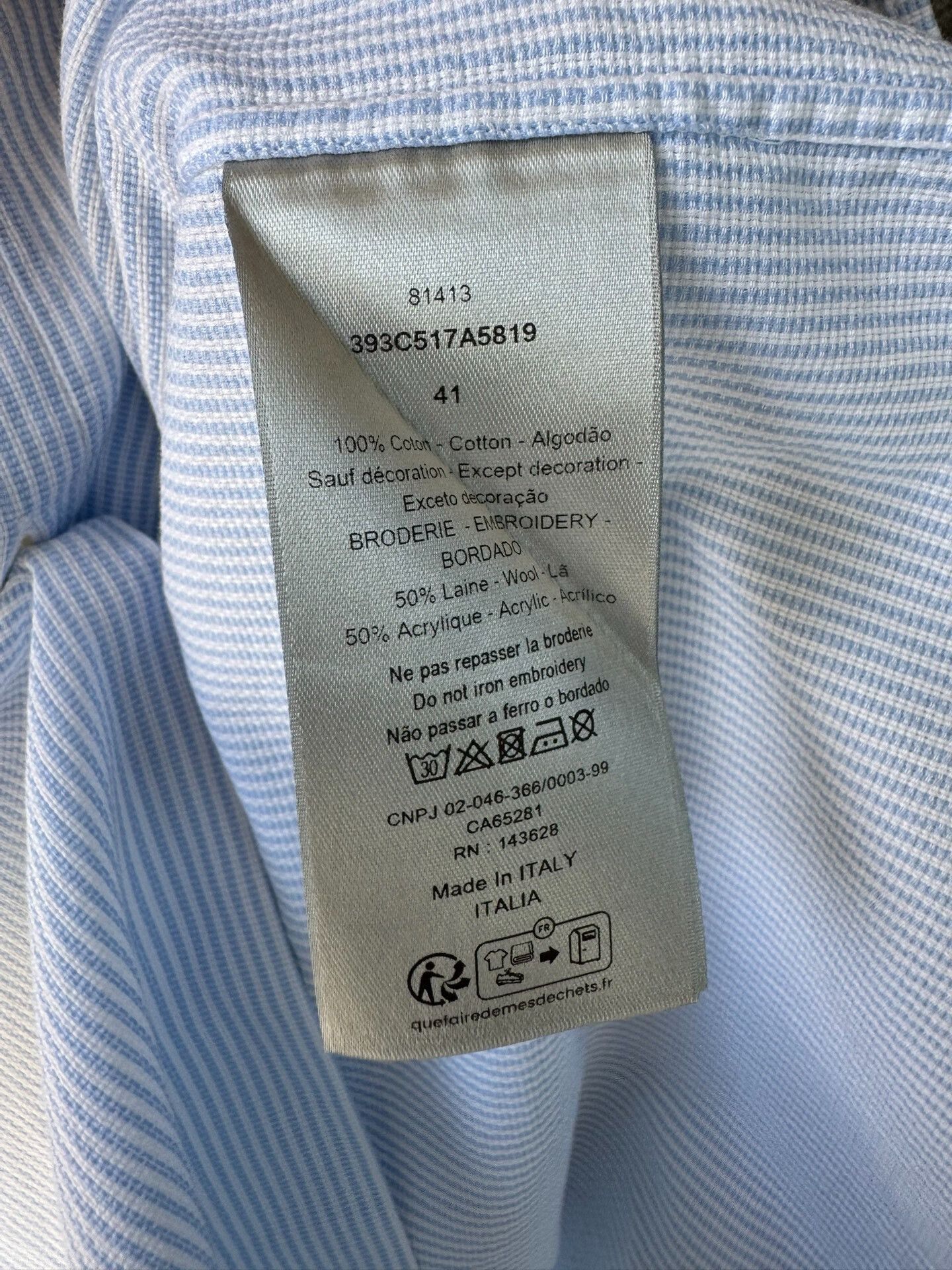 Dior Dior Denim Tears Long Sleeve Shirt Size US M / EU 48-50 / 2 - 8 Thumbnail
