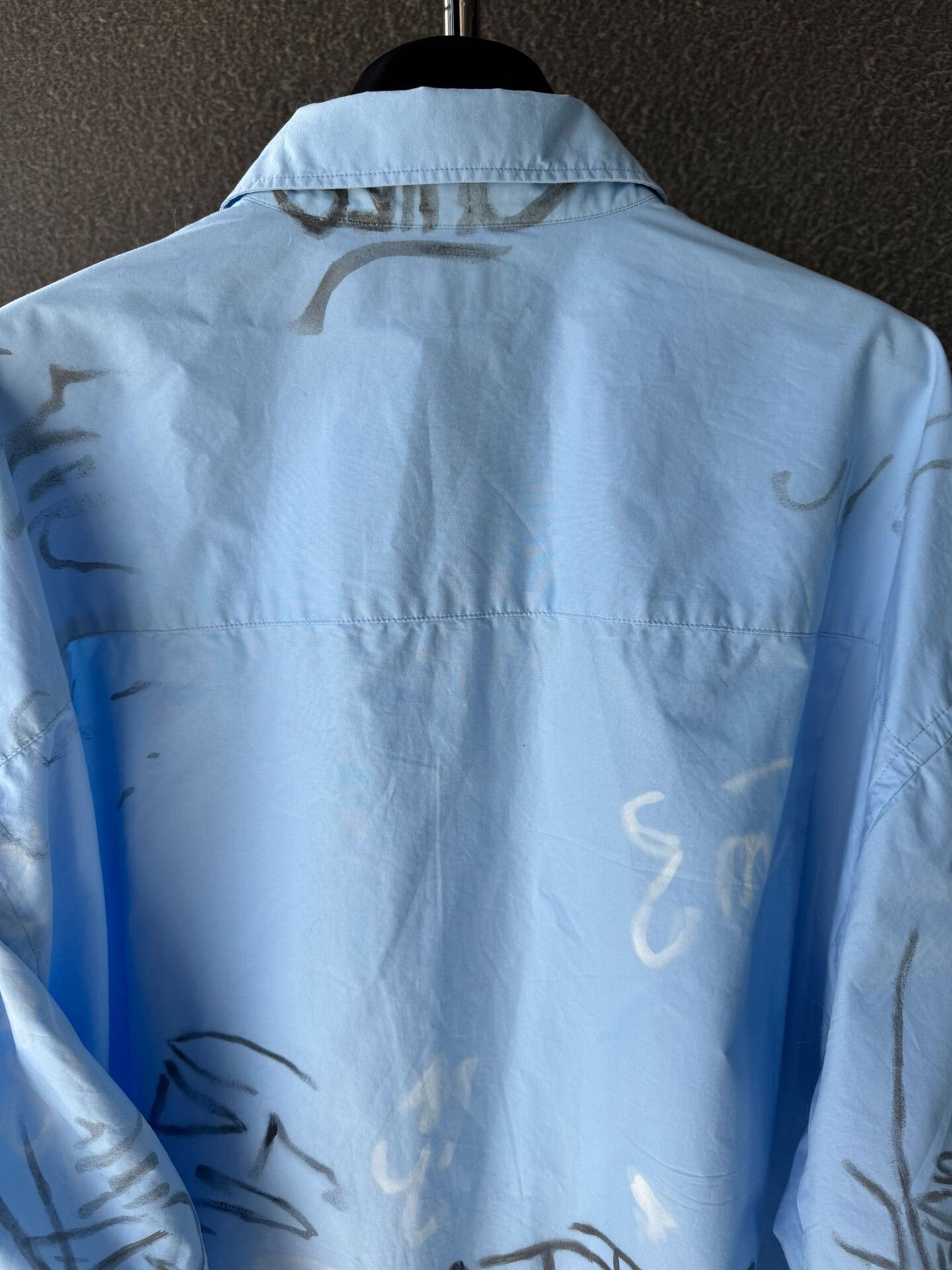 Balenciaga Balenciaga Graffiti Shirt Size 2 Secondhand Size S / US 4 / IT 40 - 5 Thumbnail