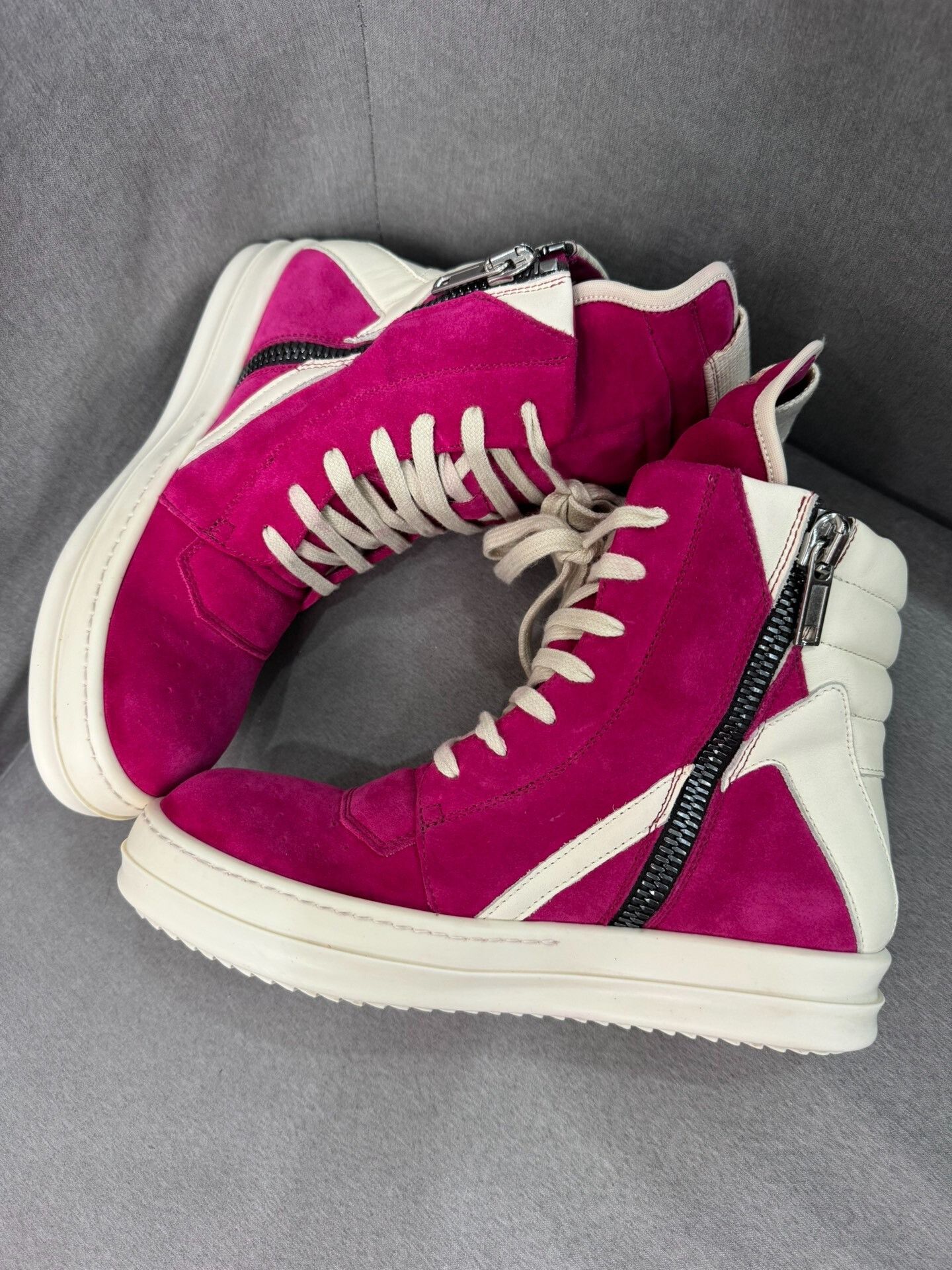 Rick Owens Rick Owens Pink Suede Sneakers Size 37 Size US 7 / IT 37 - 4 Thumbnail