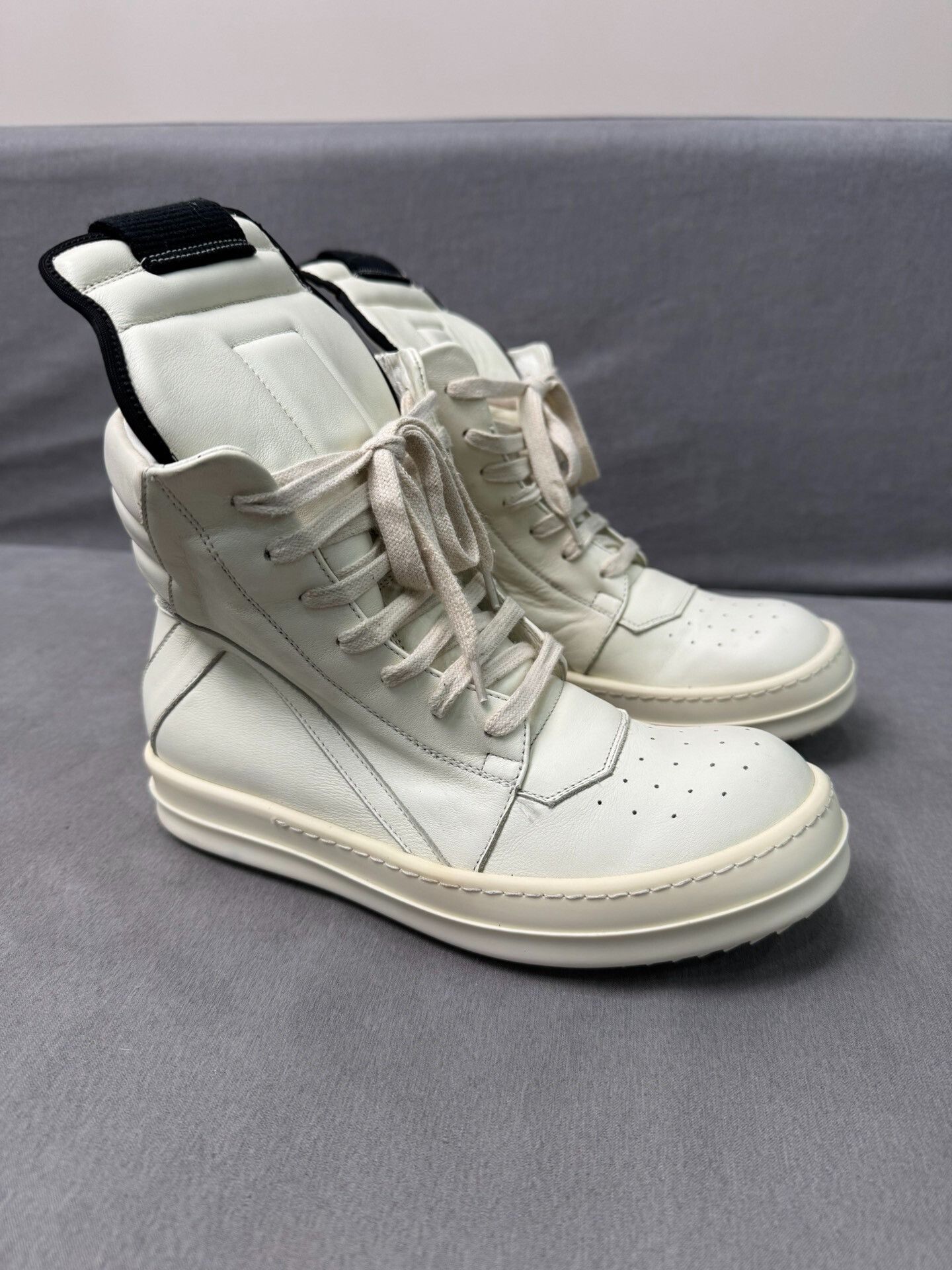 Rick Owens Rick Owens White High-Top Sneakers Size 36 Size US 6 / EU 39 - 2 Thumbnail