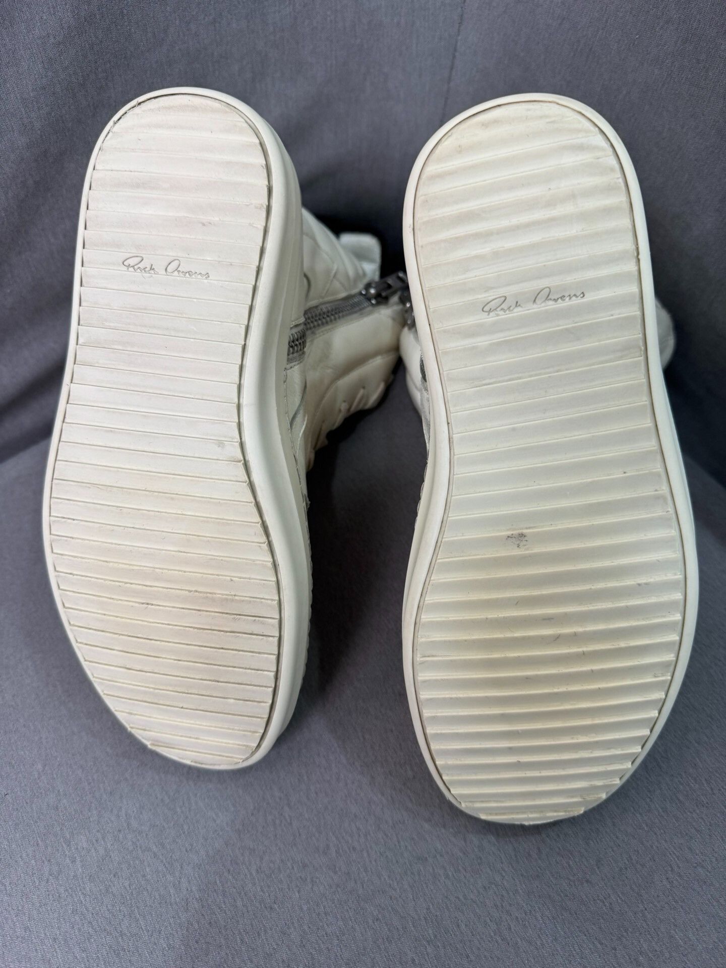 Rick Owens Rick Owens White High-Top Sneakers Size 36 Size US 6 / EU 39 - 7 Thumbnail