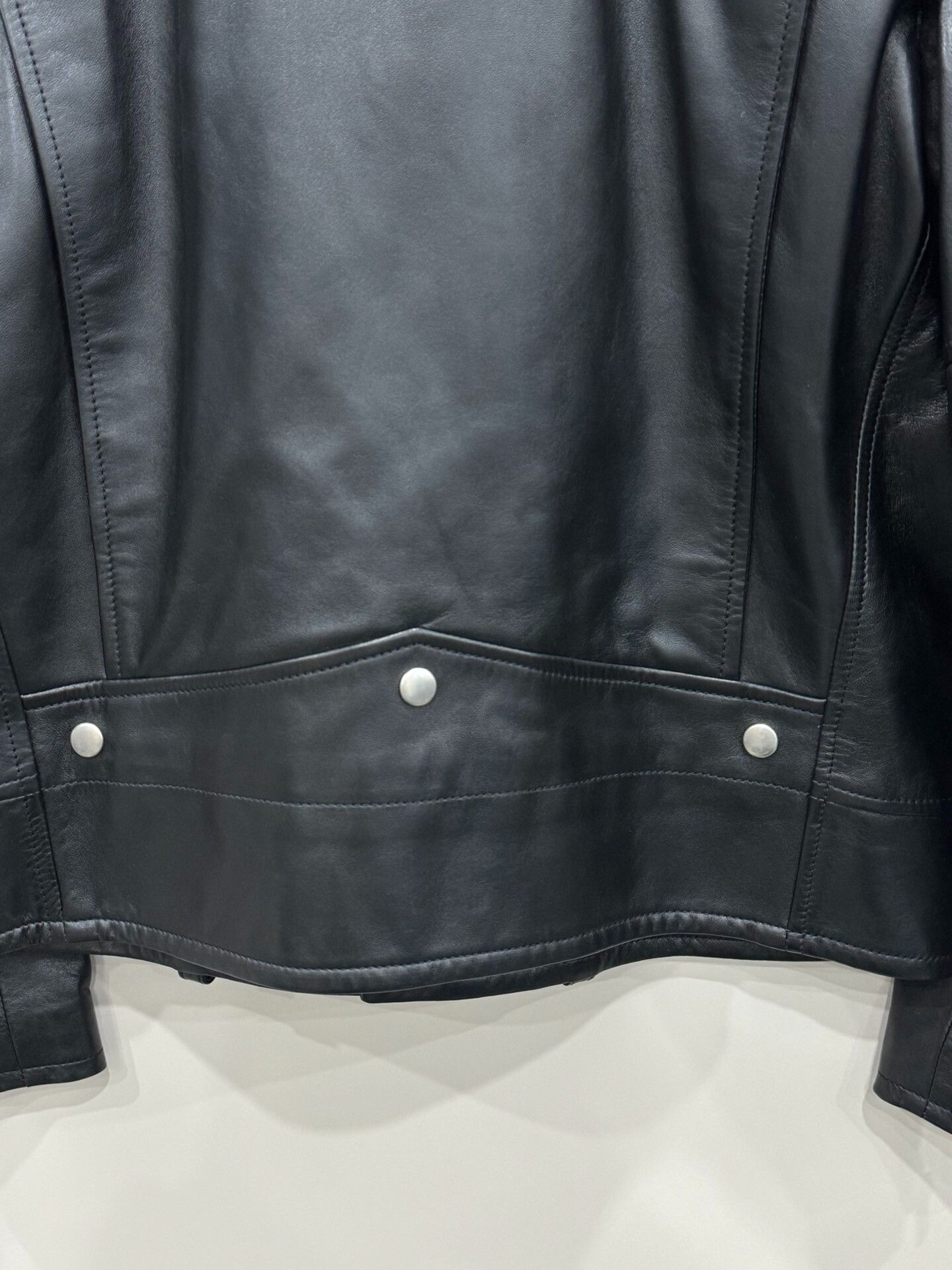 Yves Saint Laurent saint laurent black leather motorcycle jacket Size US L / EU 52-54 / 3 - 6 Thumbnail