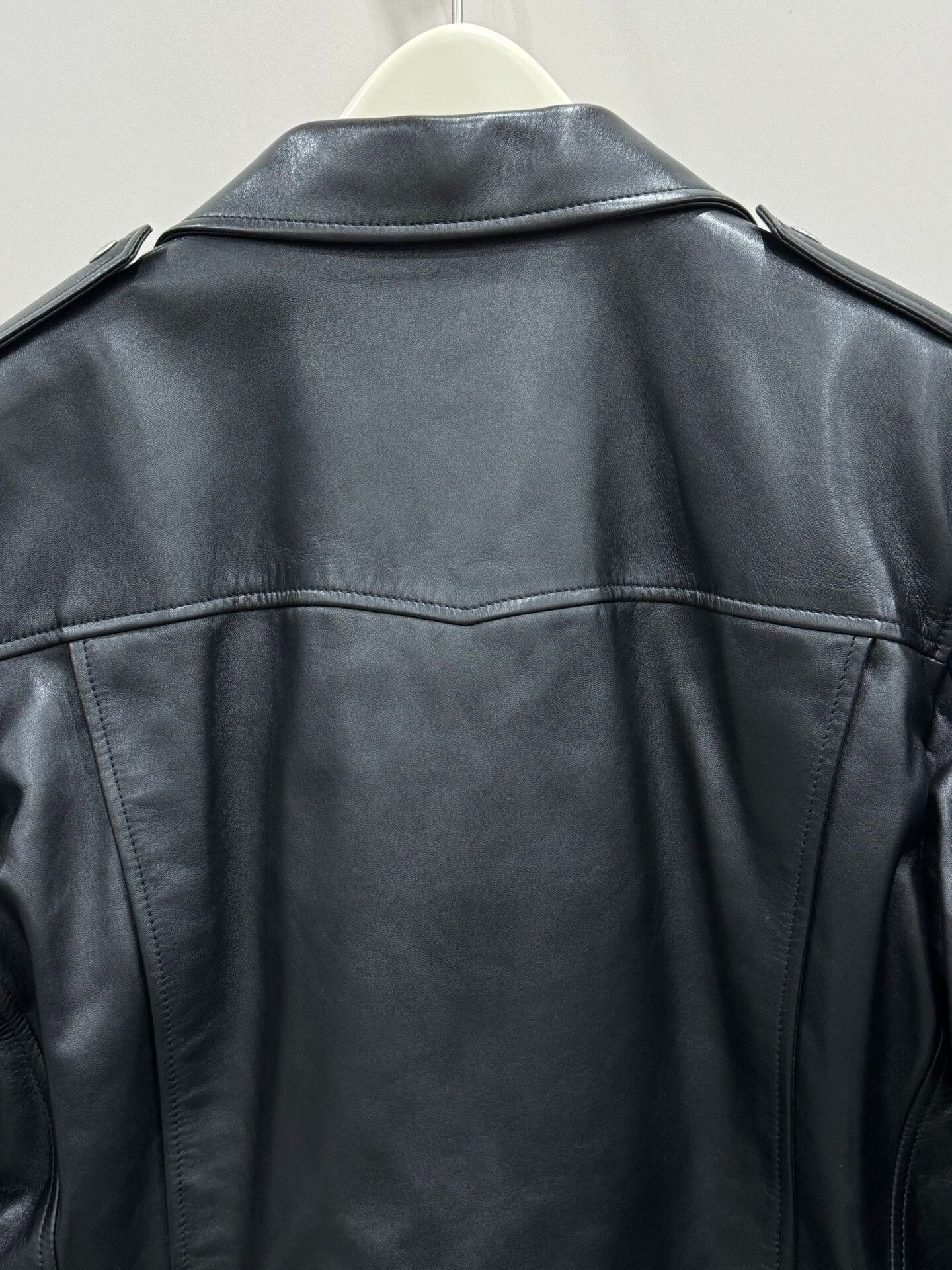 Yves Saint Laurent saint laurent black leather motorcycle jacket Size US L / EU 52-54 / 3 - 5 Thumbnail