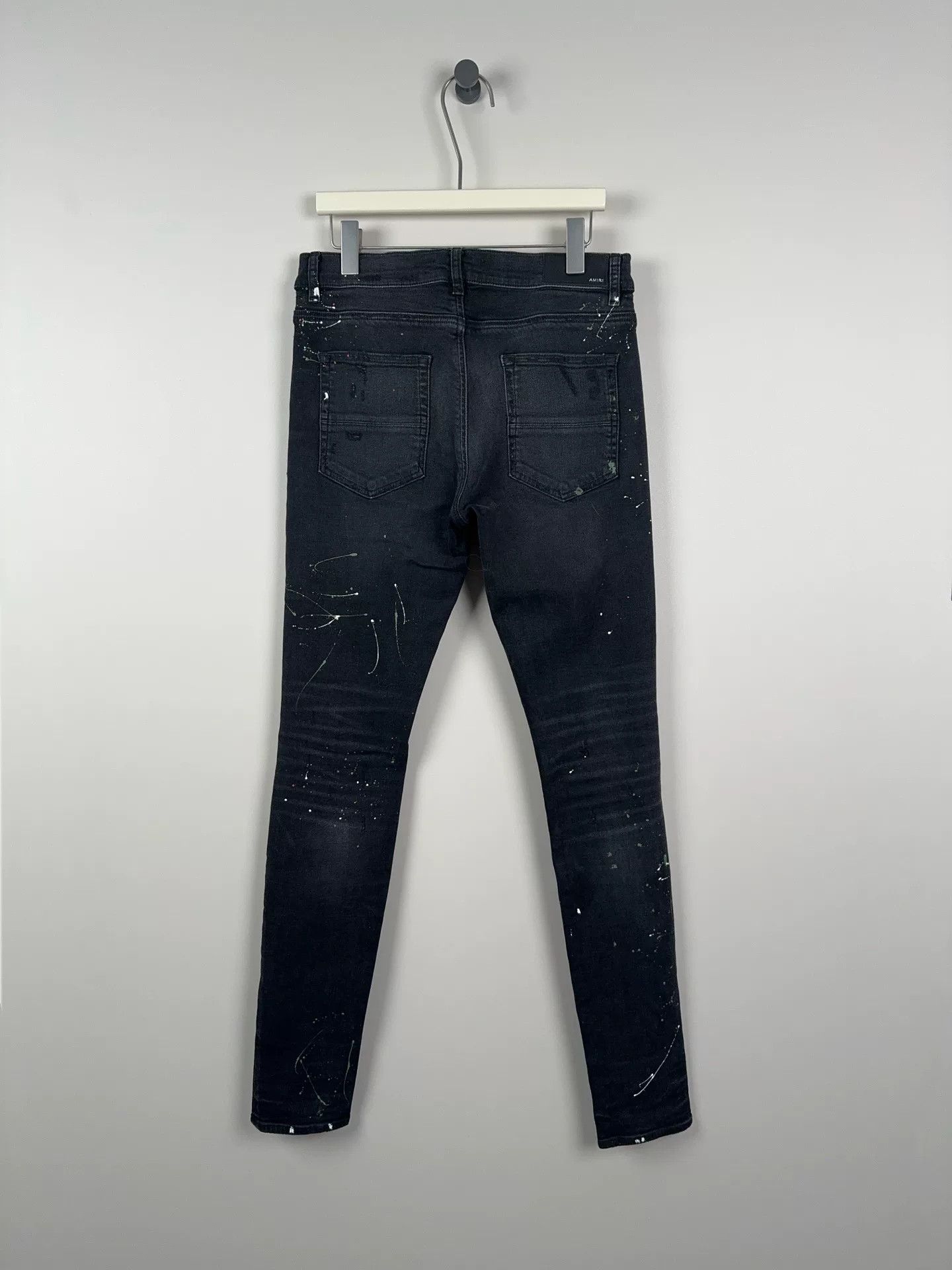 Amiri amiri crane graffiti embroidered distressed jeans Size US 33 - 2 Thumbnail
