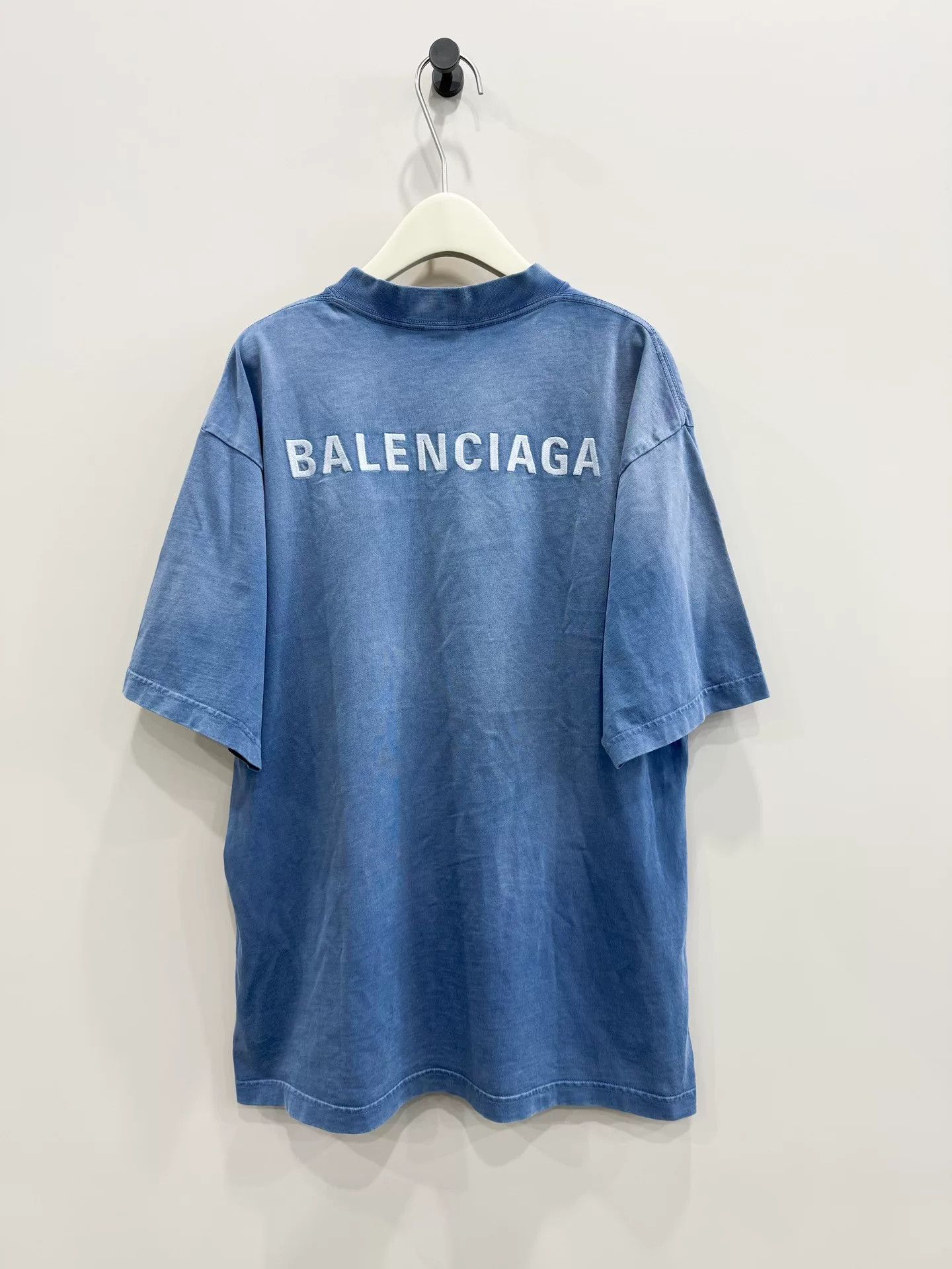 Balenciaga Balenciaga Gradient Logo Short Sleeve T-Shirt Size S / US 4 / IT 40 - 2 Thumbnail