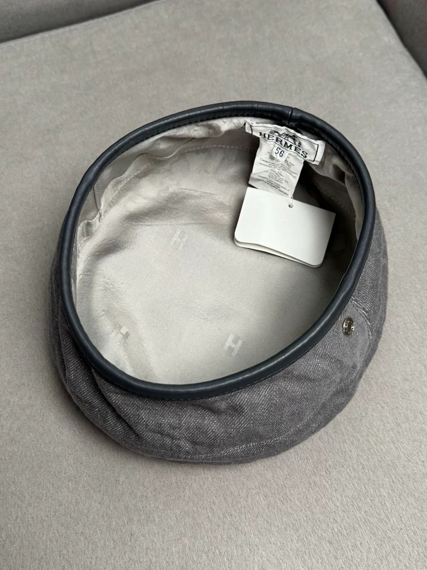 Hermes hermes denim beret cap in new condition Size ONE SIZE - 4 Thumbnail