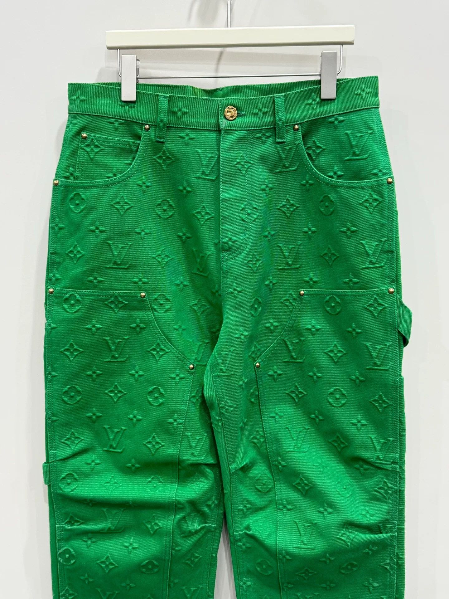 Louis Vuitton louis vuitton green carpenter pants size 32 Size US 32 / EU 48 - 3 Thumbnail