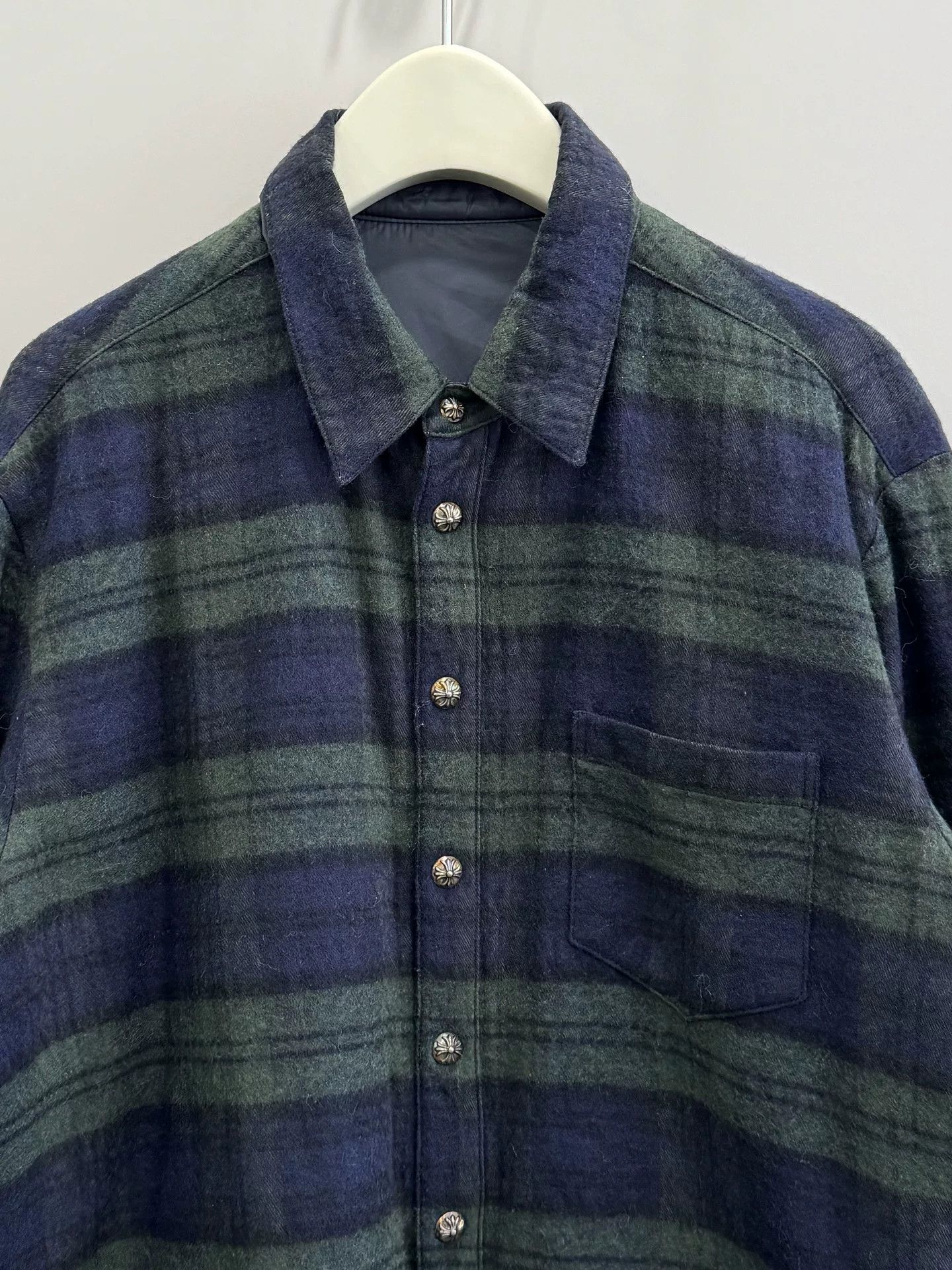 Chrome Hearts Chrome Hearts Dual-Sided Plaid Shirt Size US L / EU 52-54 / 3 - 3 Thumbnail