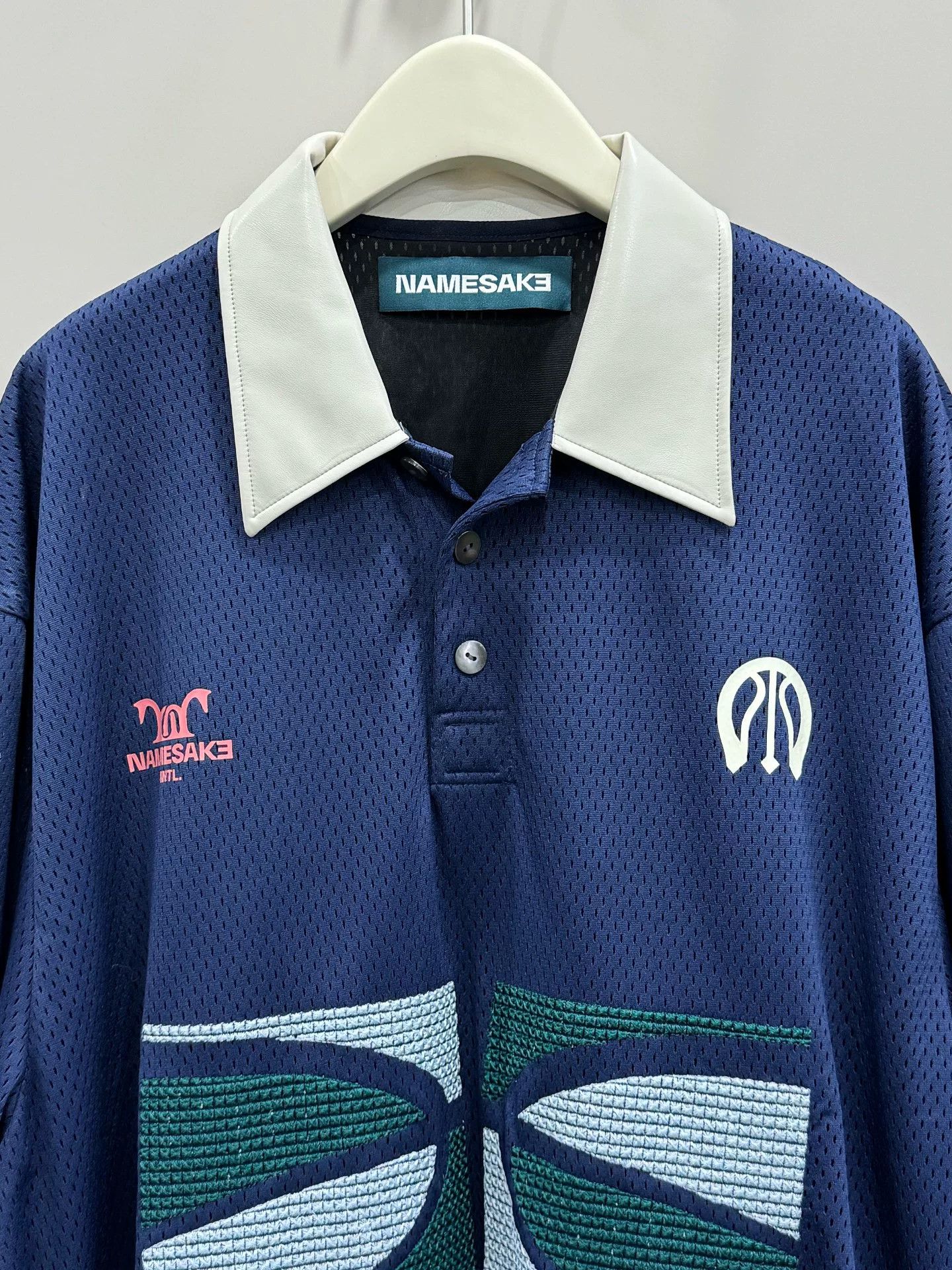 NAMESAKE printed knit short-sleeve polo shirt Size US M / EU 48-50 / 2 - 3 Thumbnail