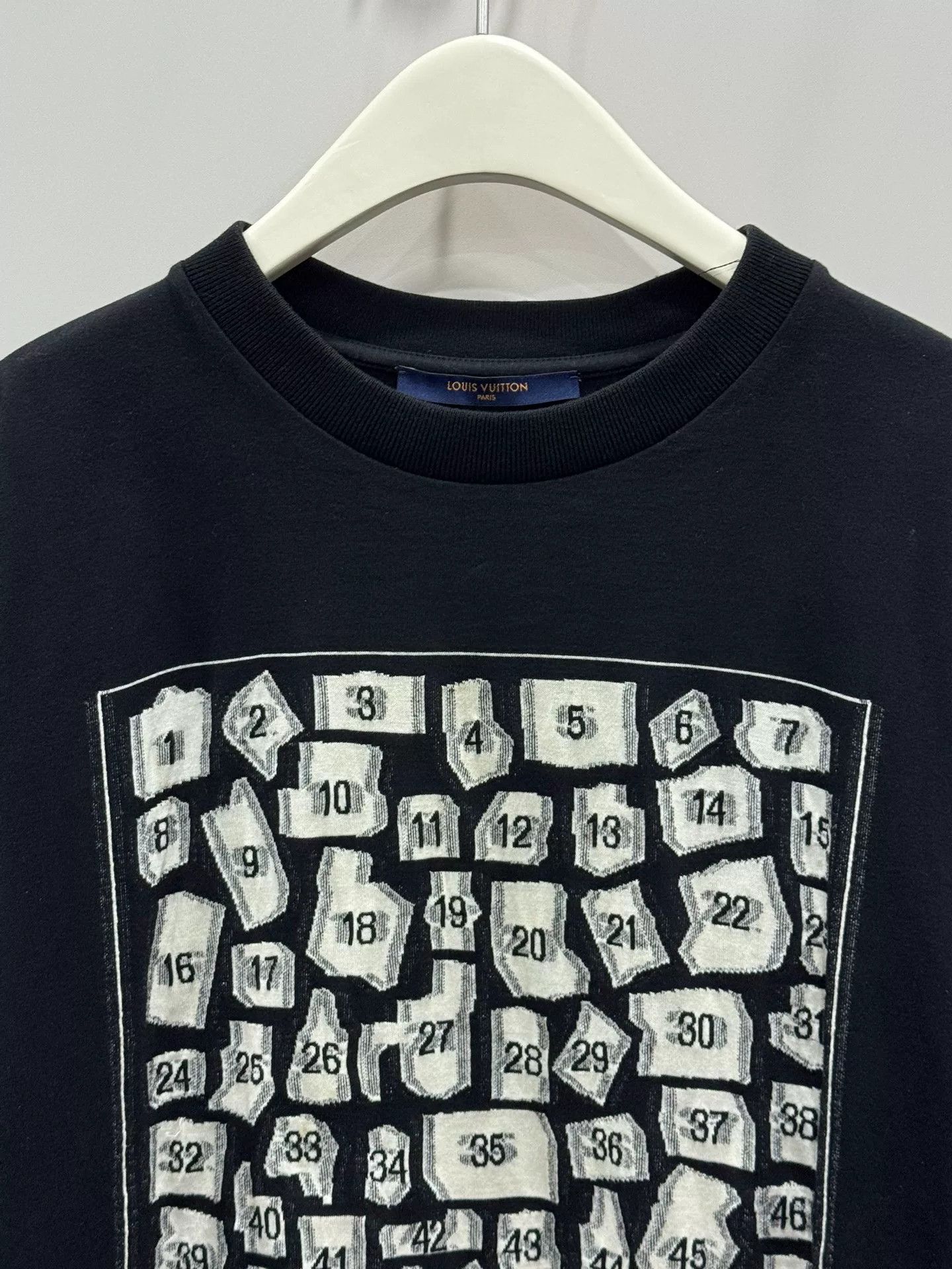 Louis Vuitton louis vuitton black graphic short sleeve tee Size US M / EU 48-50 / 2 - 3 Thumbnail
