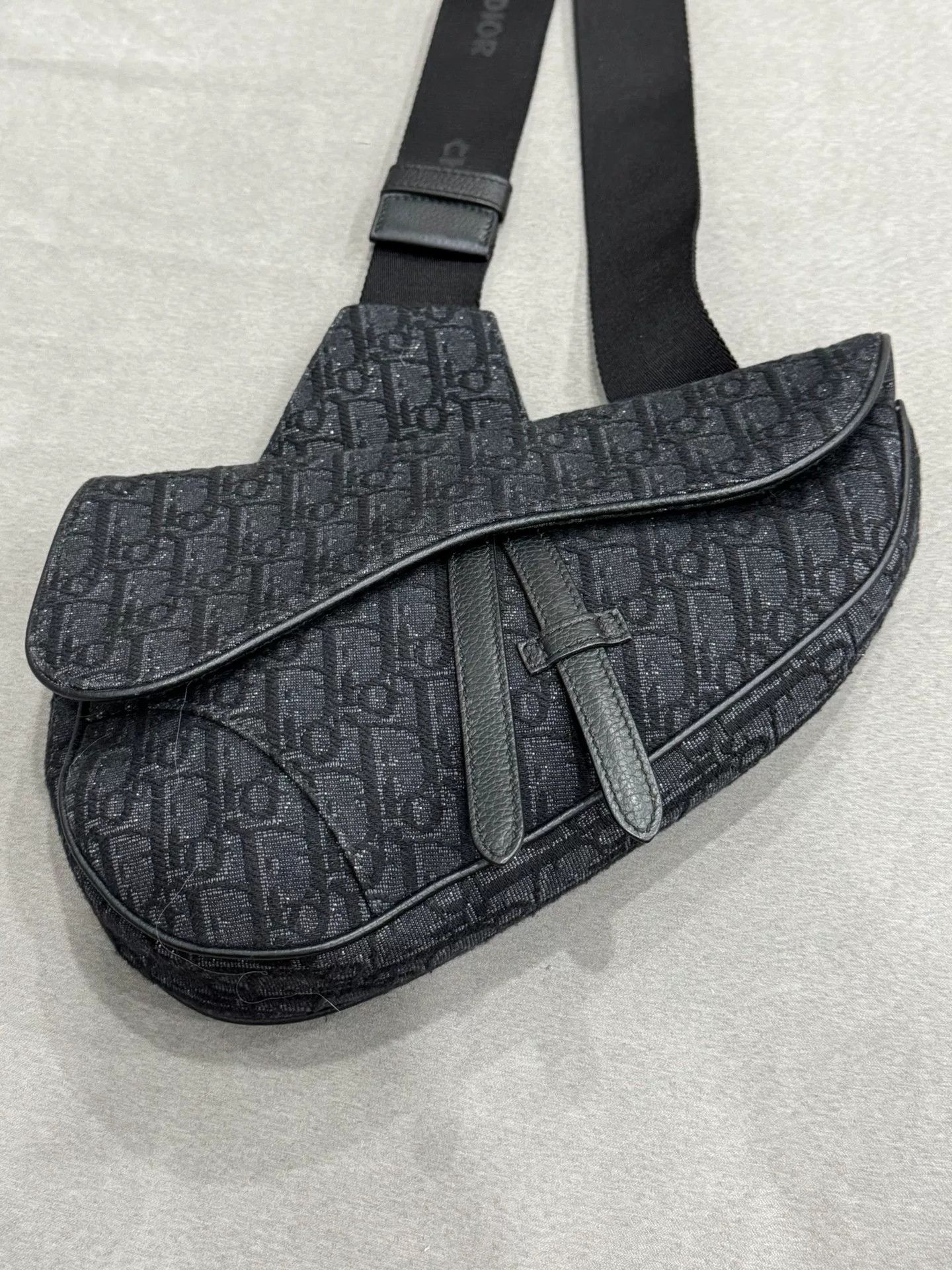 Dior black dior saddle bag secondhand Size ONE SIZE - 3 Thumbnail