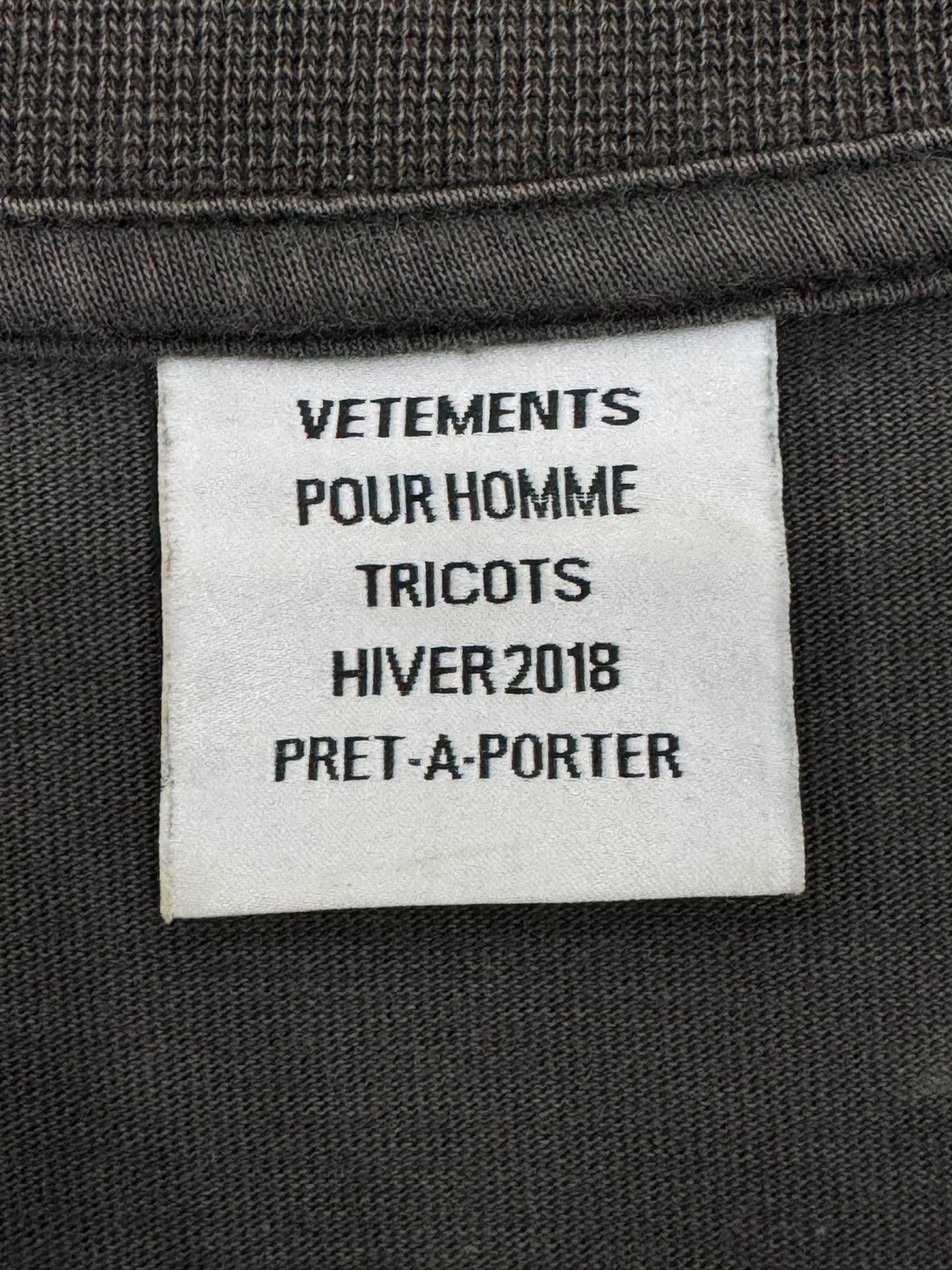 Vetements vetements washed short sleeve t-shirt xs Size US XS / EU 42 / 0 - 7 Thumbnail