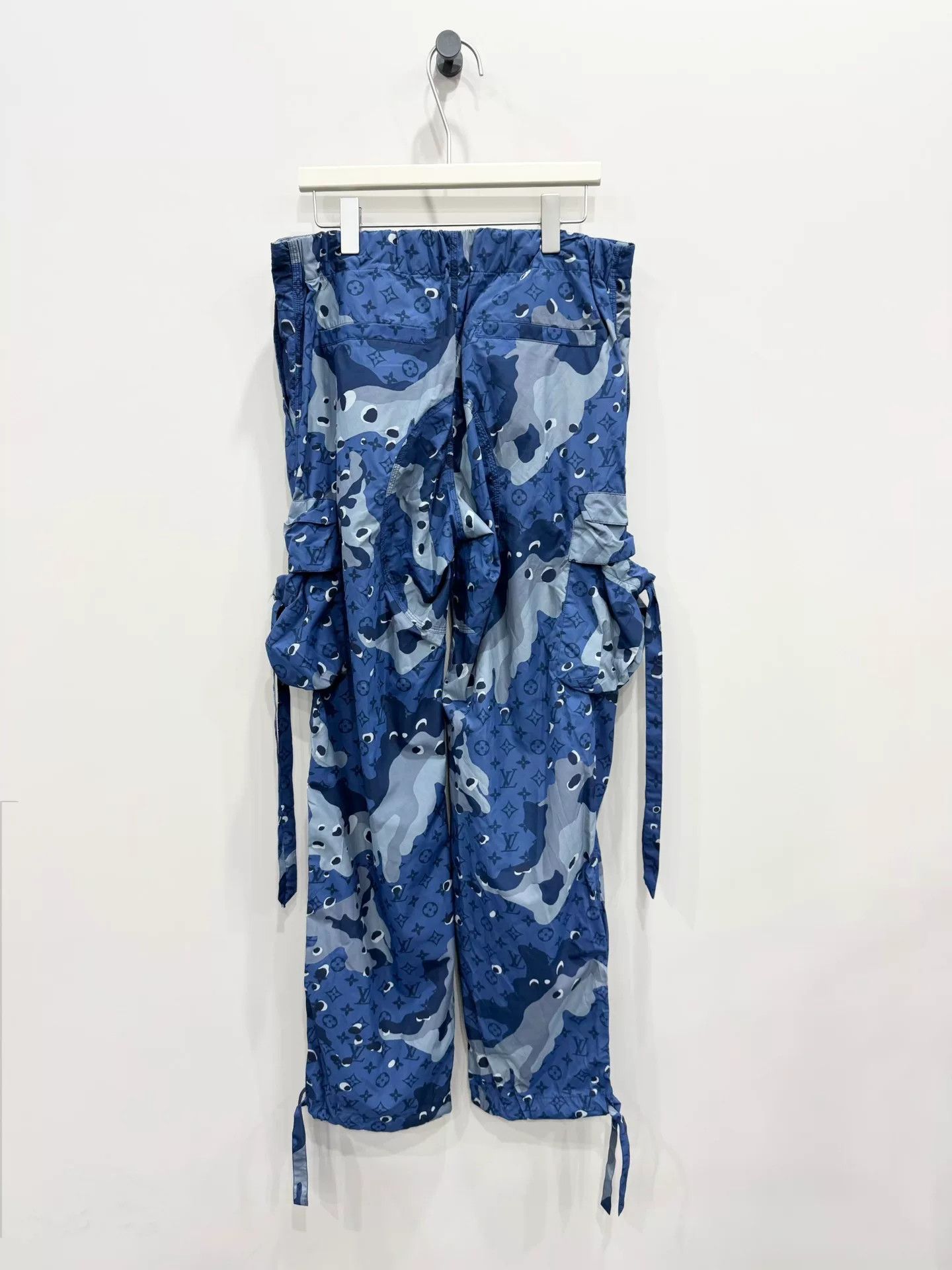 Louis Vuitton Louis Vuitton Blue Camo Nylon Casual Pants Size US 31 - 2 Thumbnail