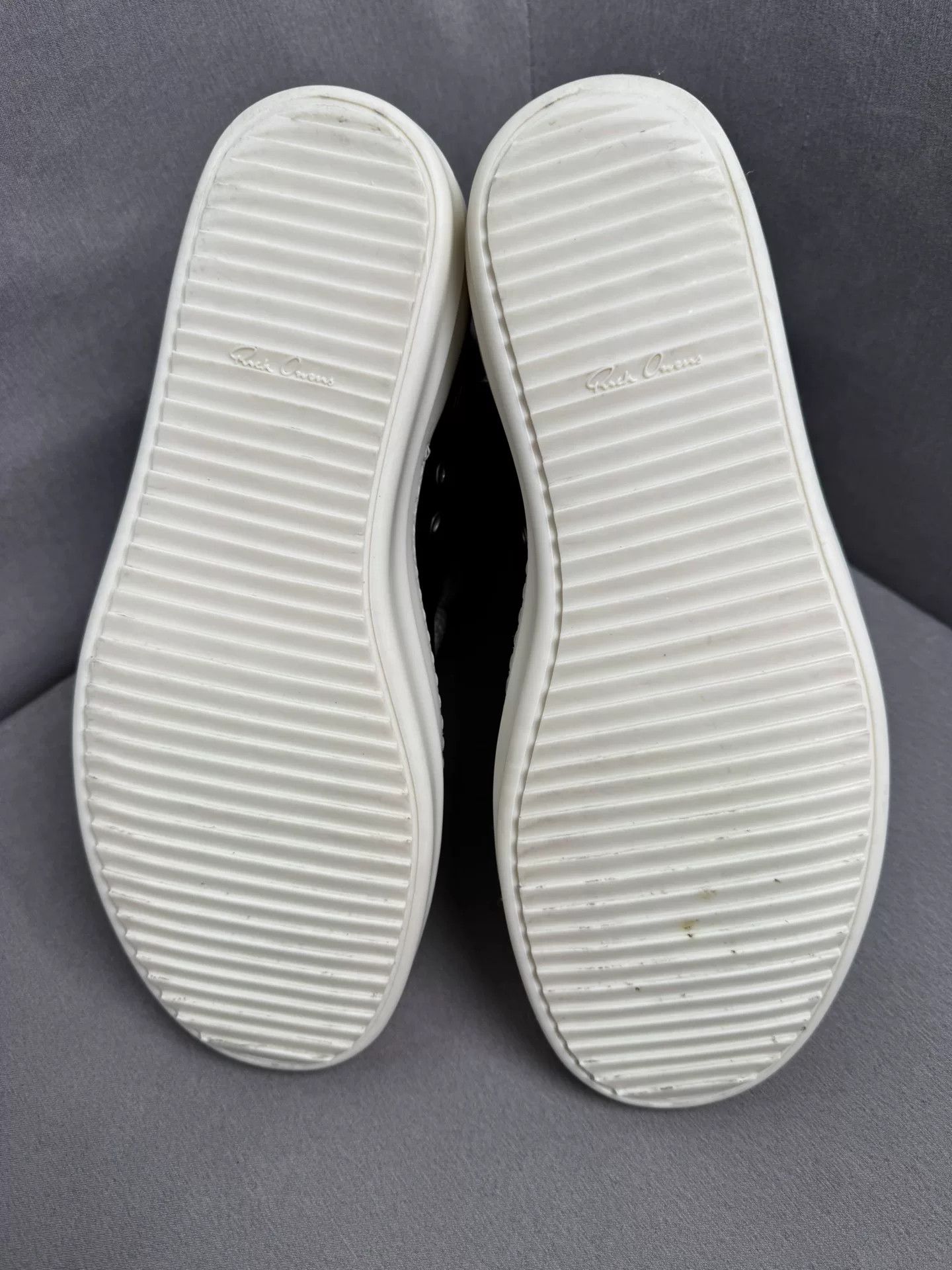 Rick Owens rick owens high-top sneakers black and white Size US 10 / EU 43 - 6 Thumbnail