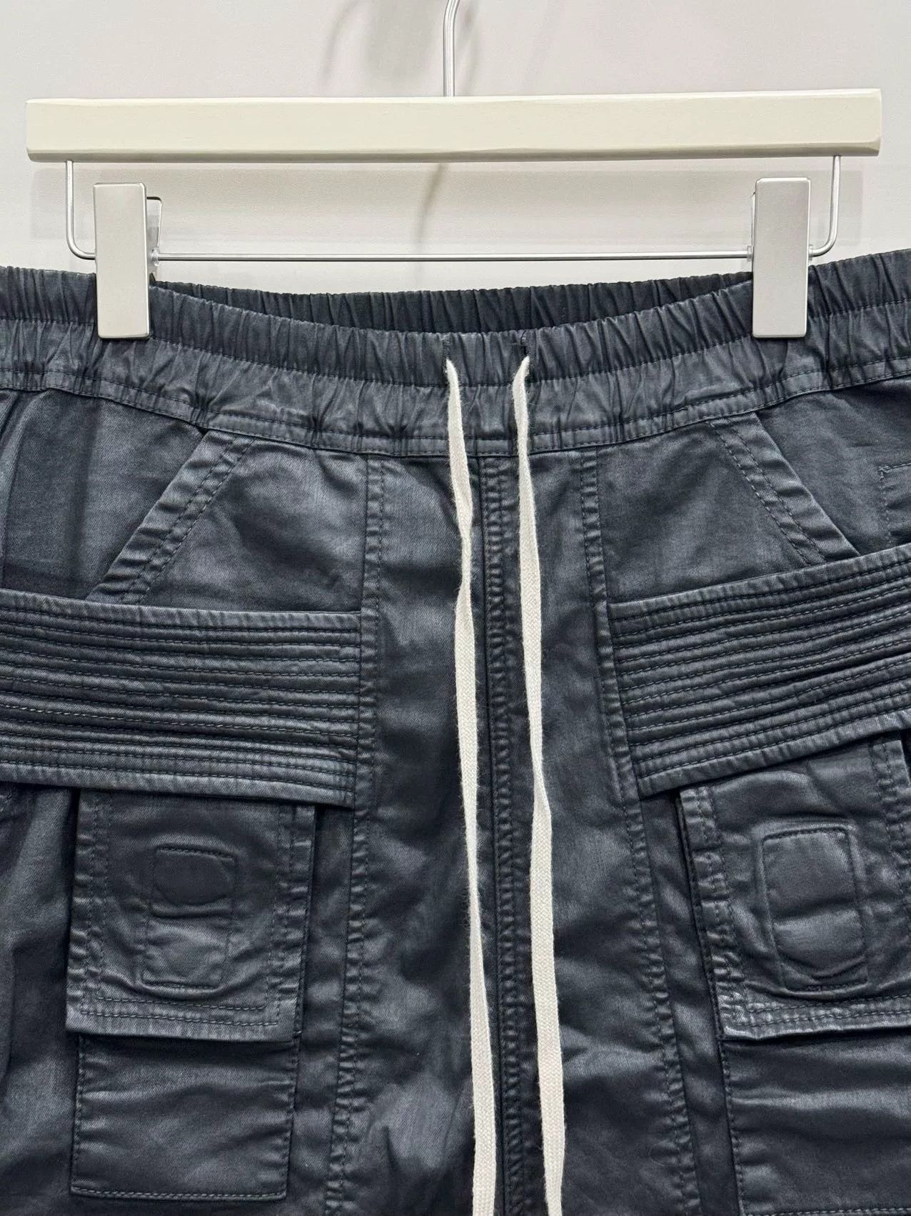 Rick Owens Rick Owens Dual Ring Waxed Shorts M Size US 38 / EU 54 - 3 Thumbnail