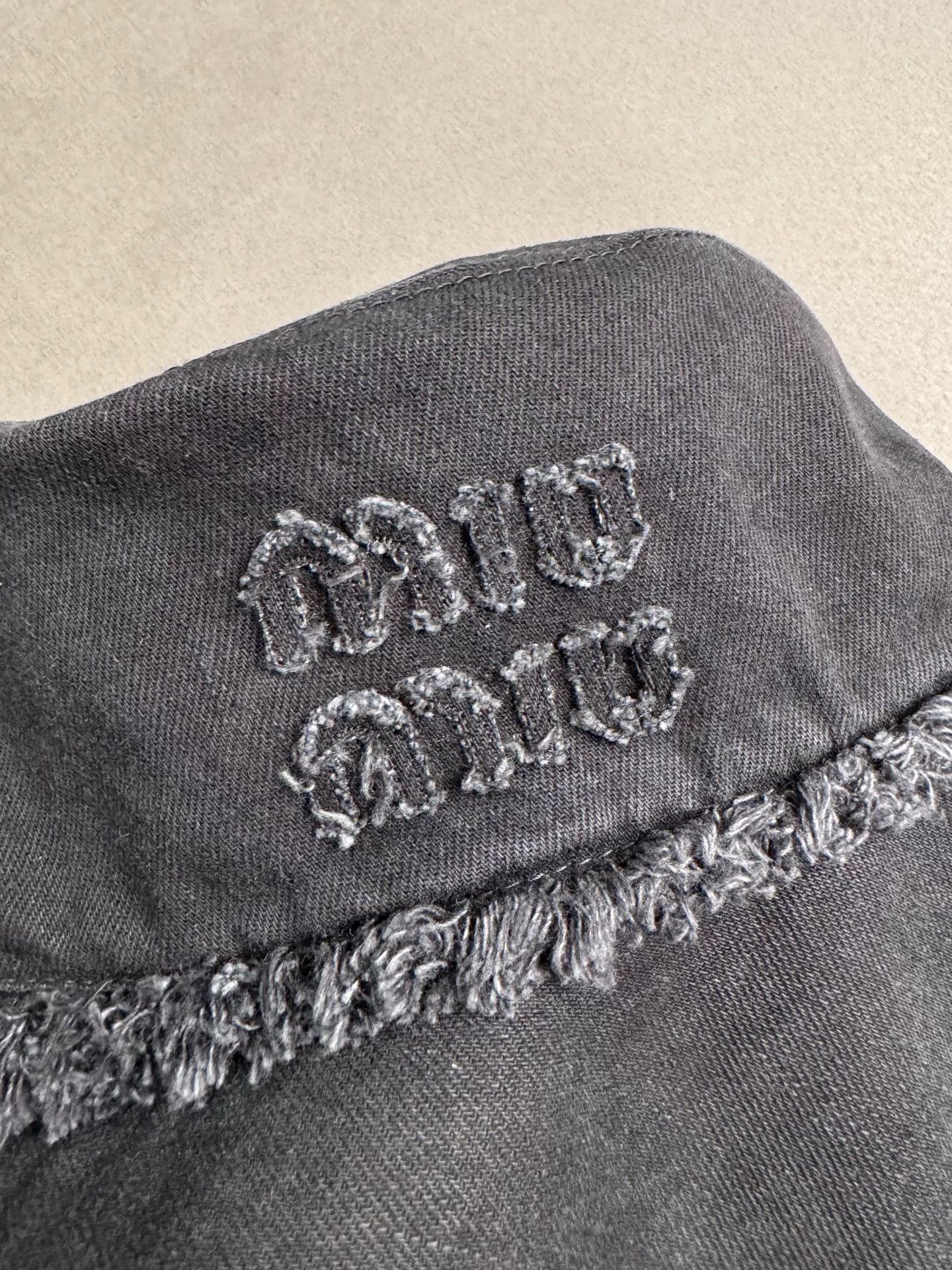 Miu Miu Miumiu Black Embroidered Bucket Hat Size M Size ONE SIZE - 5 Thumbnail