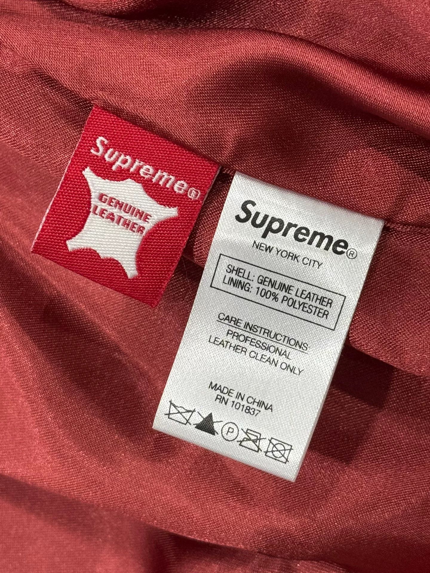 Supreme vintage supreme baseball leather jacket size S Size US S / EU 44-46 / 1 - 8 Thumbnail