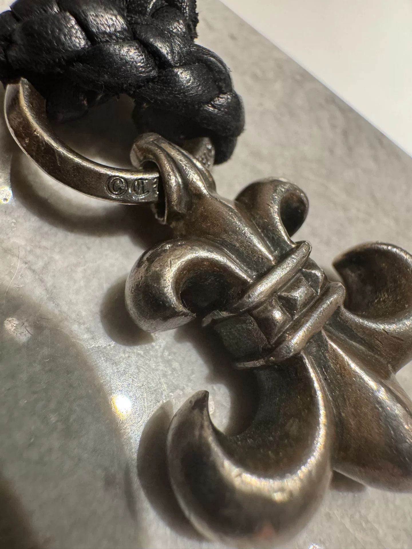 Chrome Hearts chrome hearts black leather necklace with pendant Size ONE SIZE - 2 Thumbnail