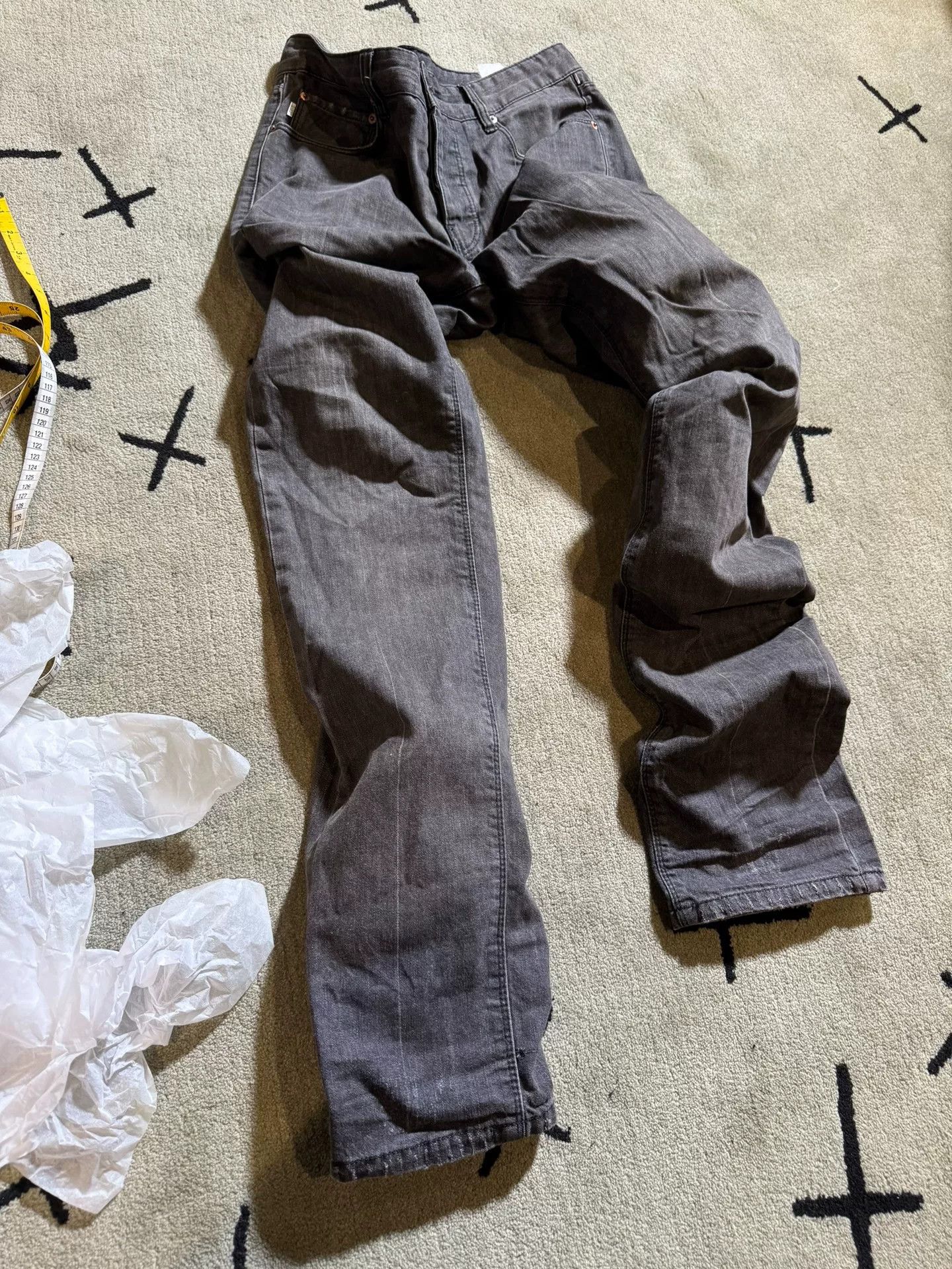 Raf by Raf Simons raf simons long denim pants in unique design Size US 32 / EU 48 - 9 Thumbnail
