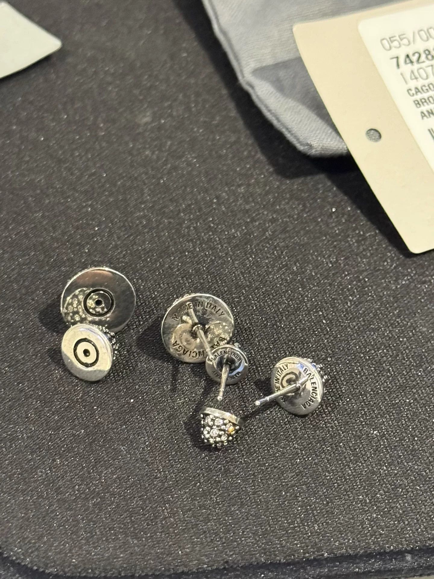 Balenciaga balenciaga diamond stud earrings set Size ONE SIZE - 2 Thumbnail