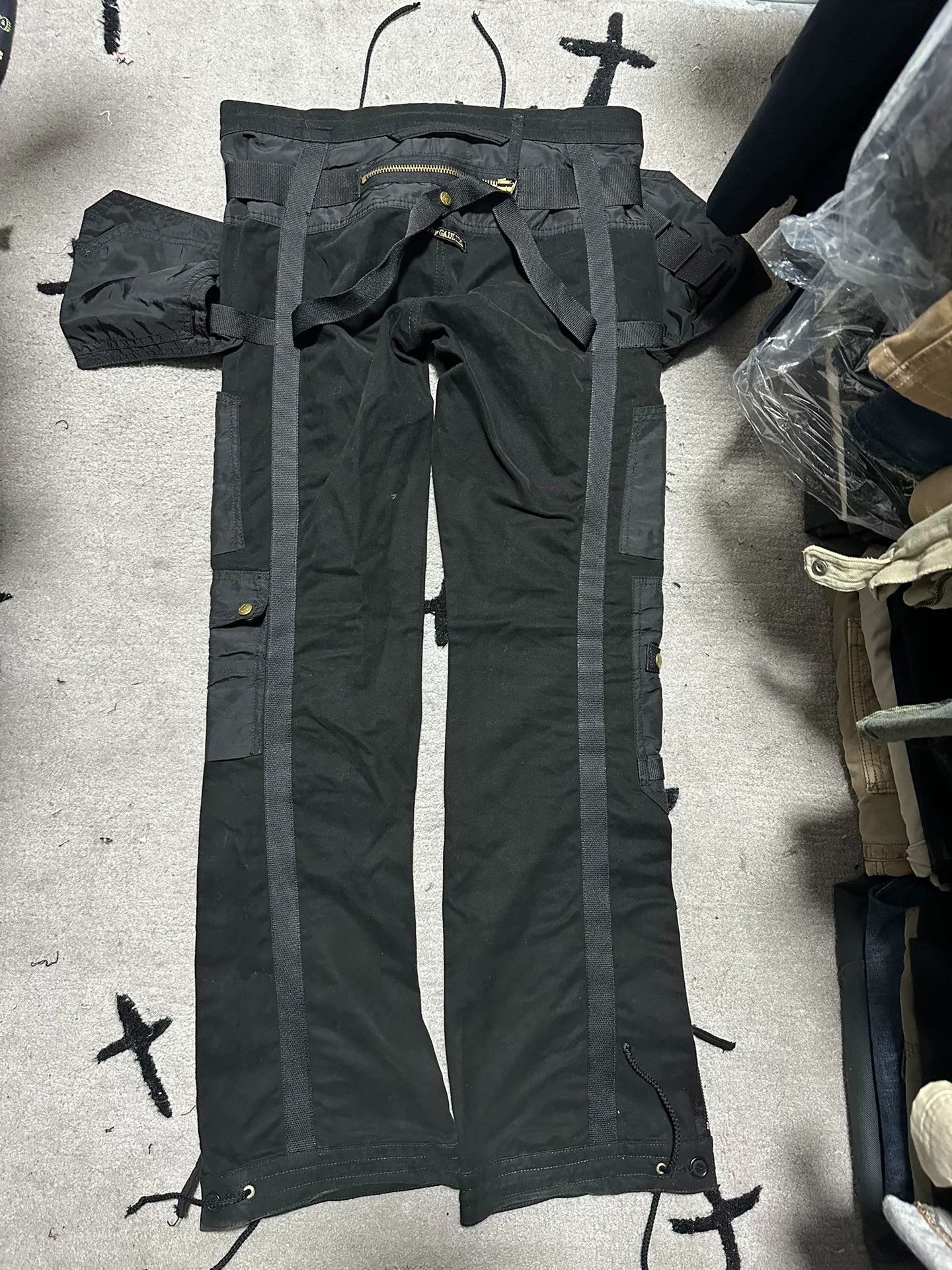 Jean Paul Gaultier Jean Paul Gaultier Bondage Cargo Pants Size US 31 - 2 Thumbnail
