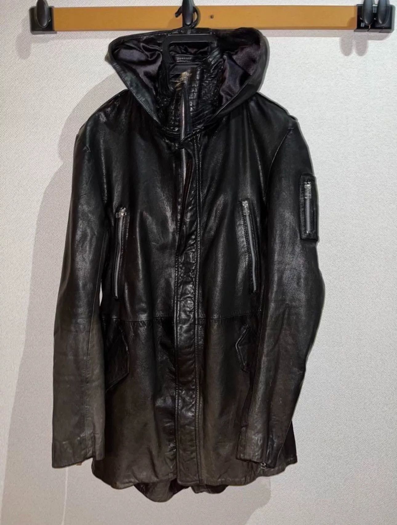 Addict Clothes Japan rare hooded leather jacket from 14th addiction Size US M / EU 48-50 / 2 - 2 Thumbnail