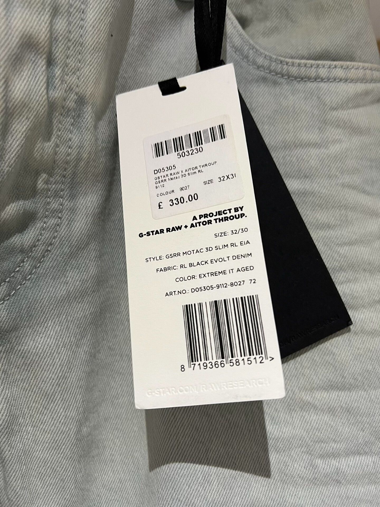 G-Star G Star Raw Aitor Throup Denim Pants Size US 32 / EU 48 - 4 Thumbnail
