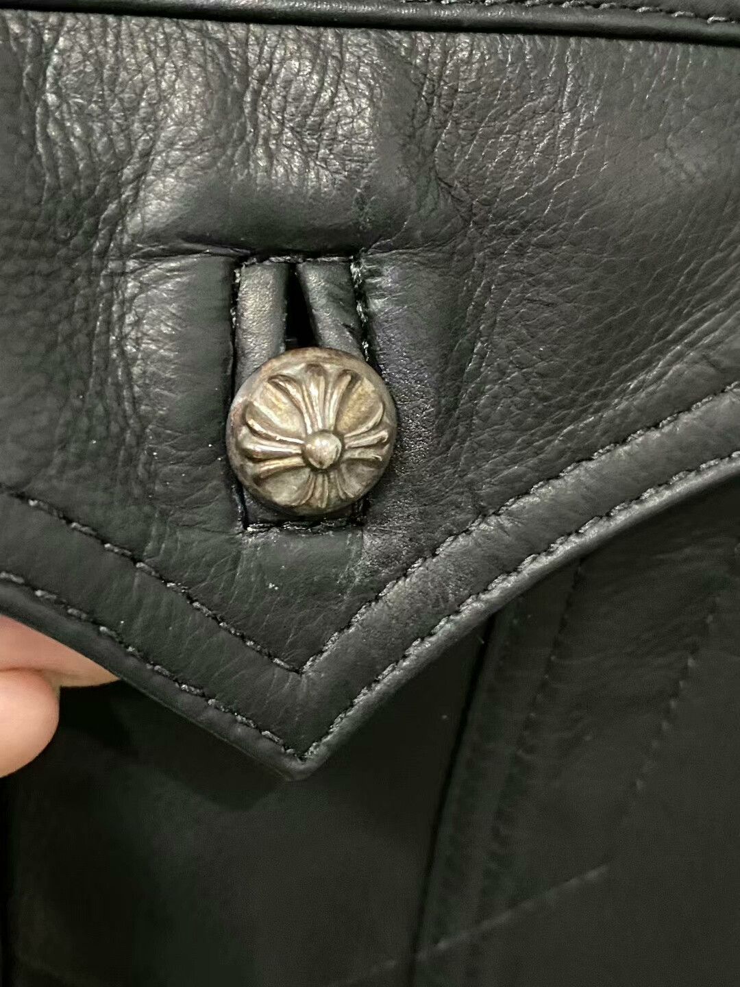 Chrome Hearts chrome hearts black leather jacket Size US S / EU 44-46 / 1 - 5 Thumbnail