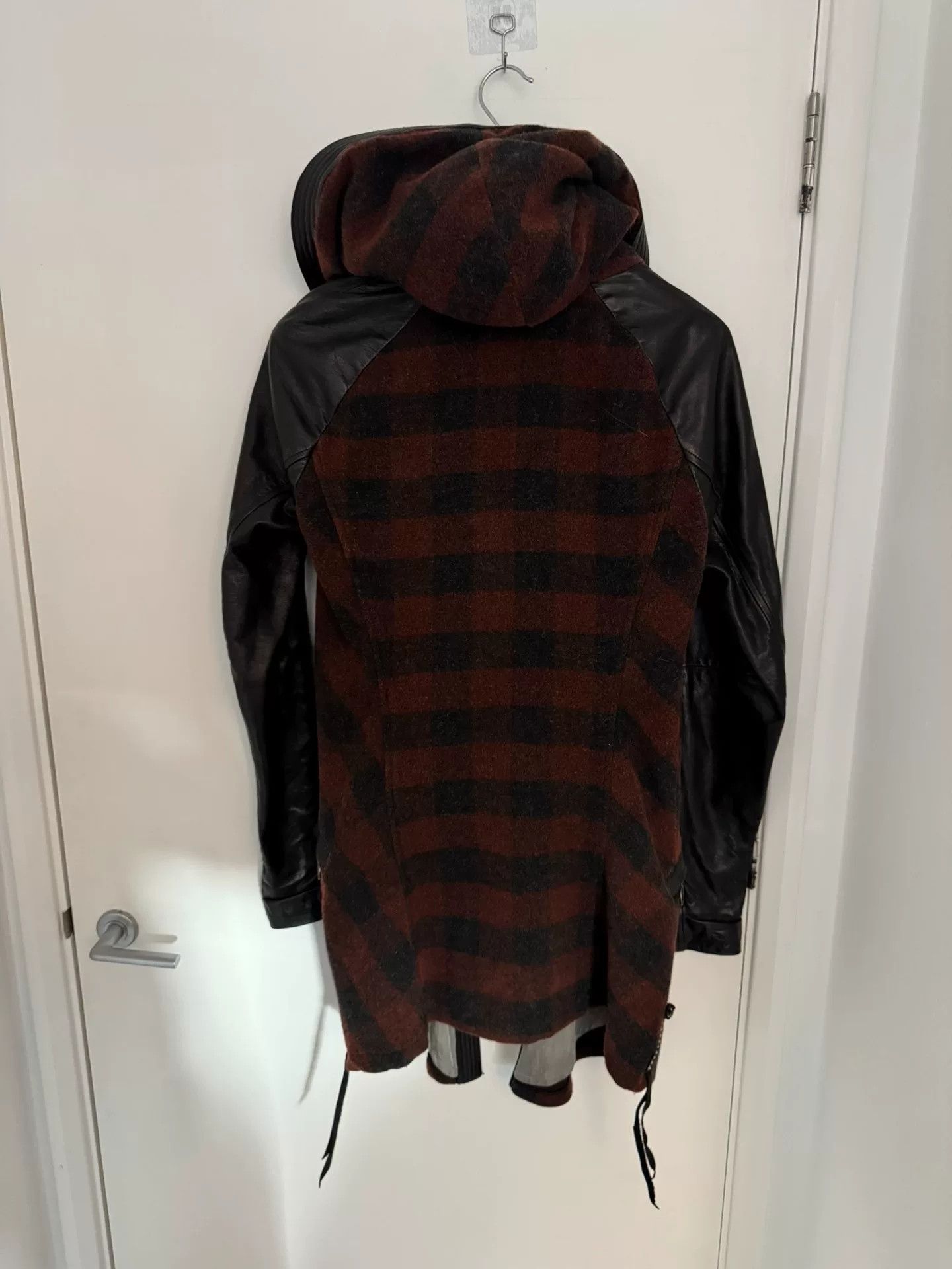 KMRii wool and leather hooded jacket Size US M / EU 48-50 / 2 - 2 Thumbnail