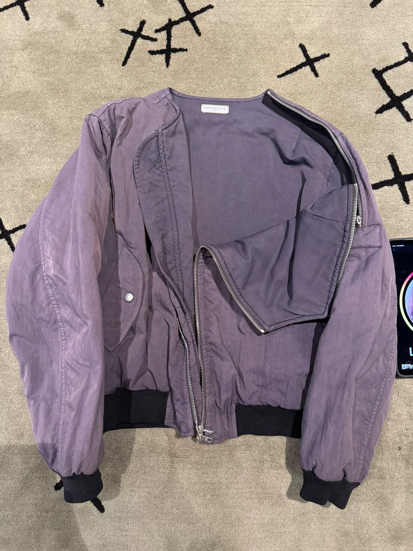 Dries Van Noten drapes van noten bomber jacket with reflective detailing Size US M / EU 48-50 / 2 - 4 Thumbnail